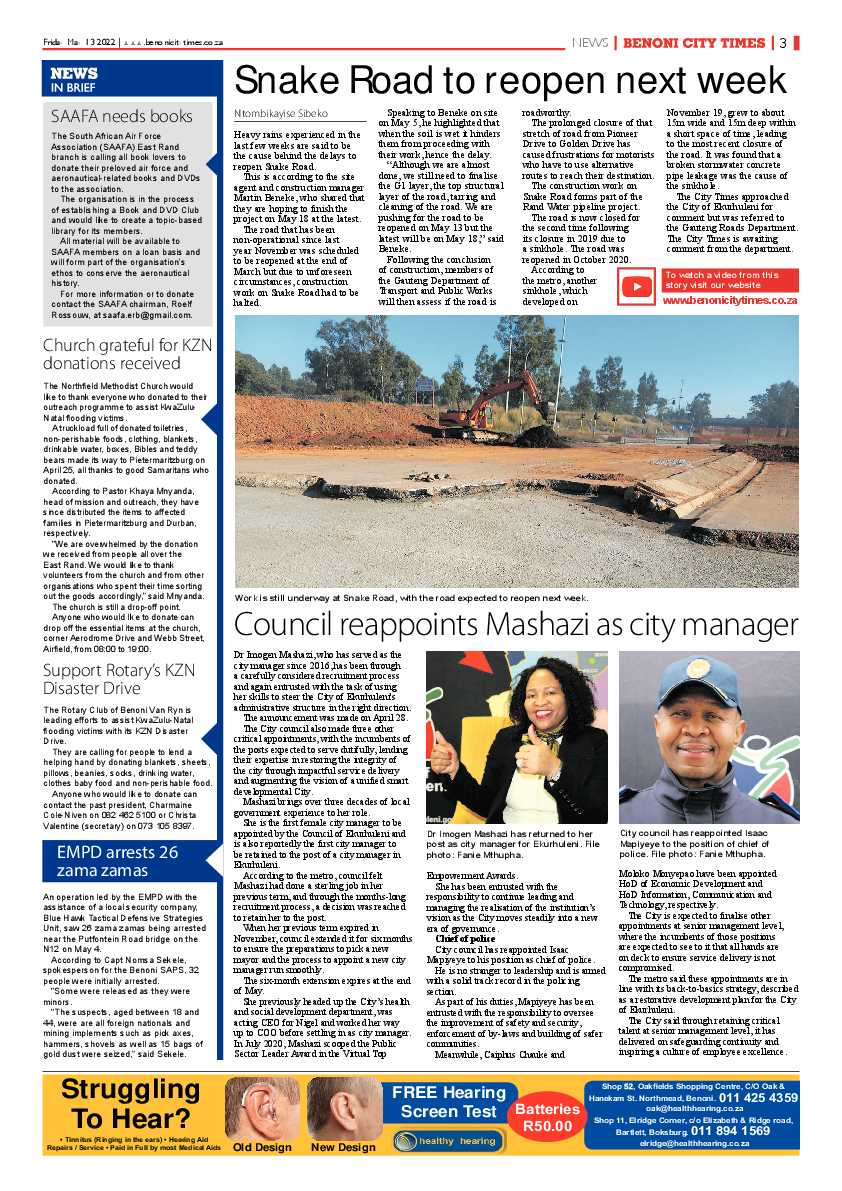 Benoni City Times 13 May 2022 page 3
