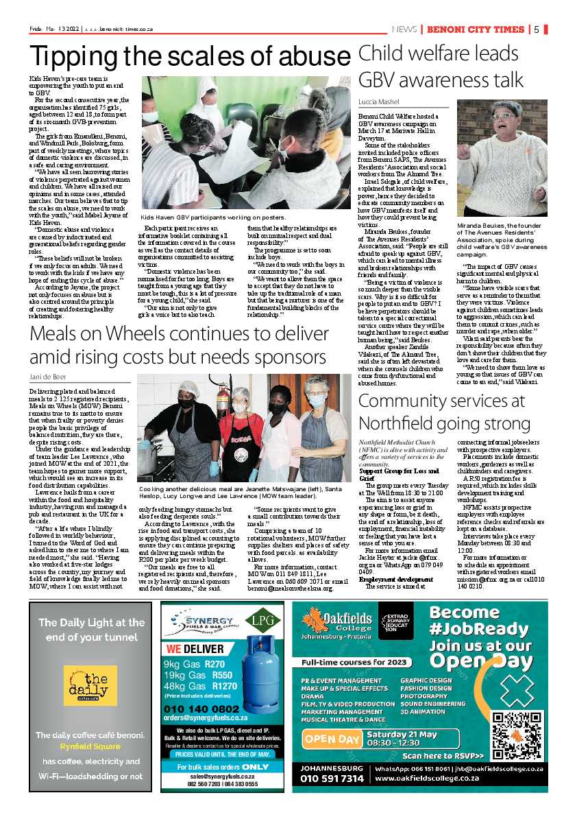 Benoni City Times 13 May 2022 page 5
