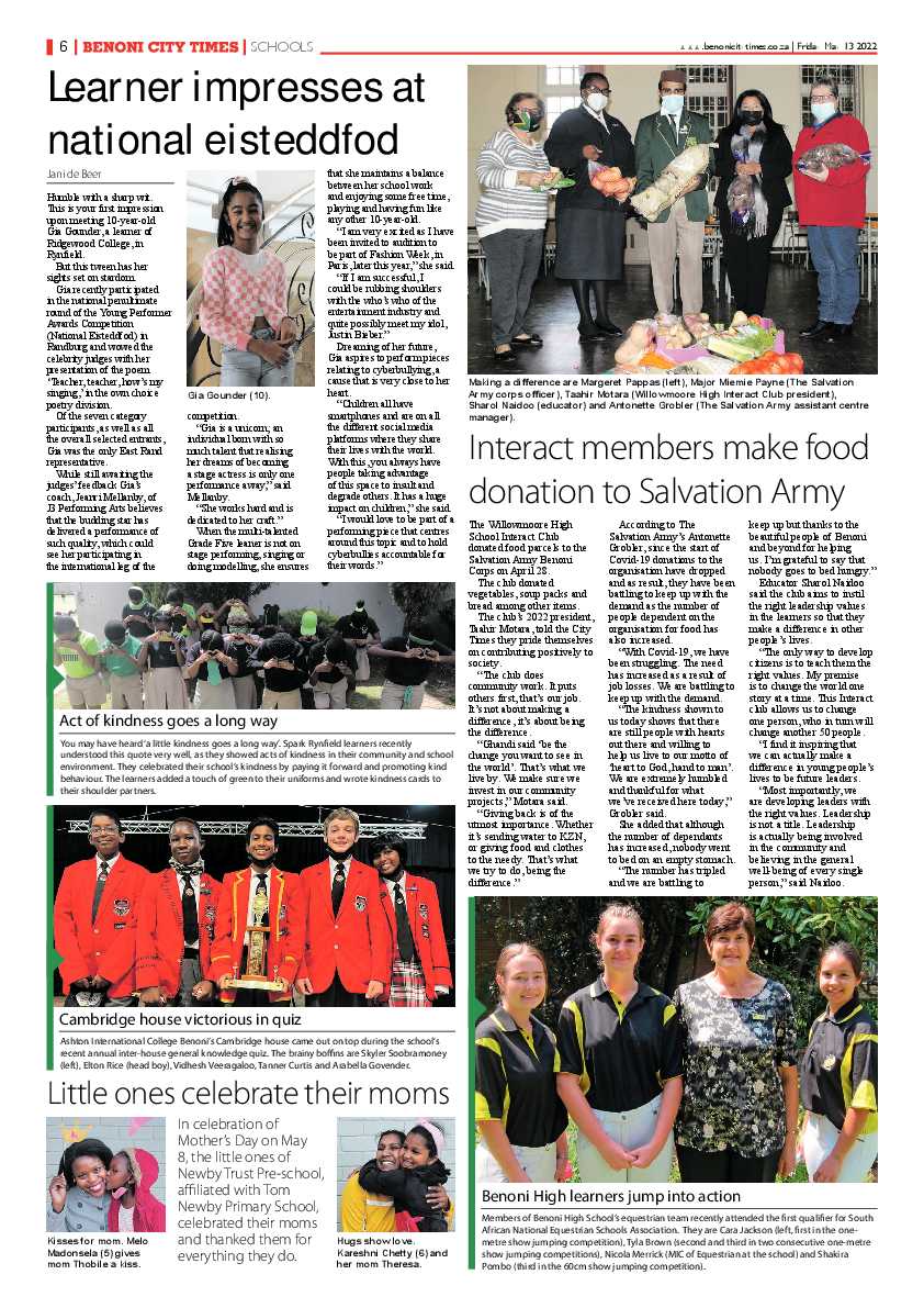 Benoni City Times 13 May 2022 page 6