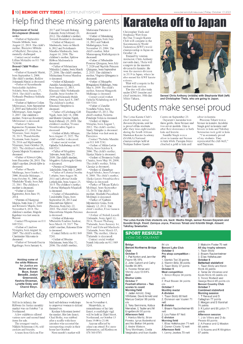 Benoni City Times 13 October 2023 page 10