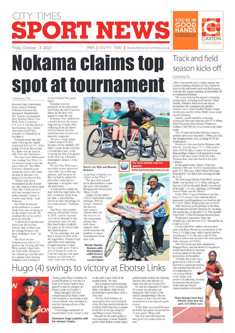 Benoni City Times 13 October 2023 page 12