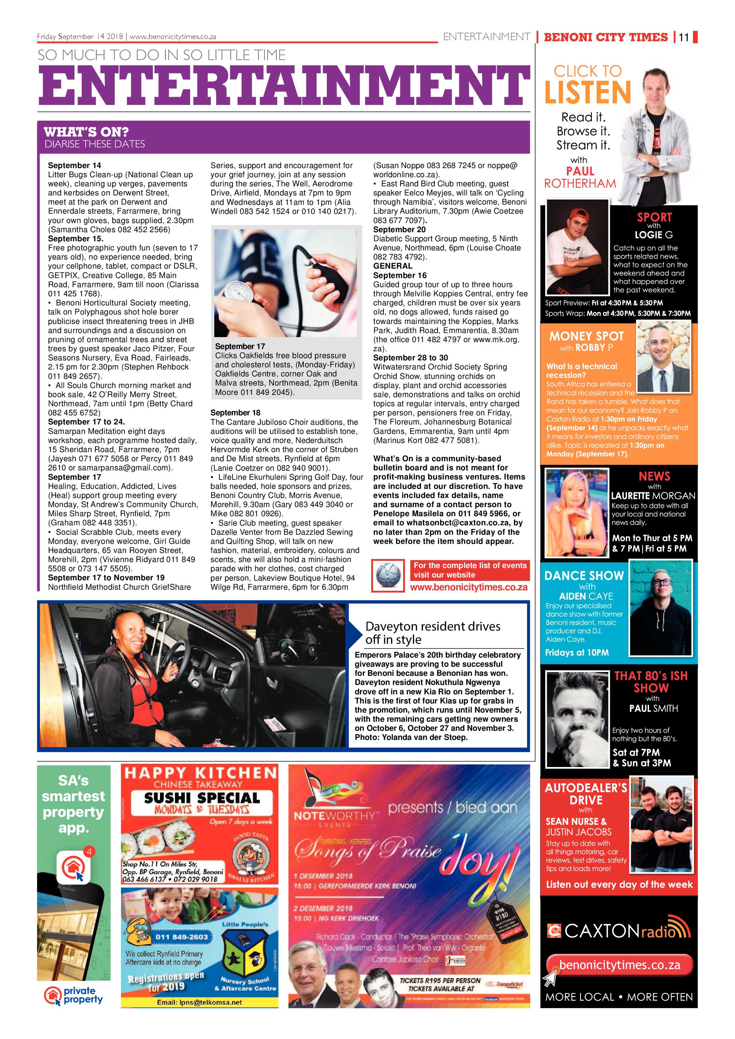 Benoni City Times 13 September 2018 page 11
