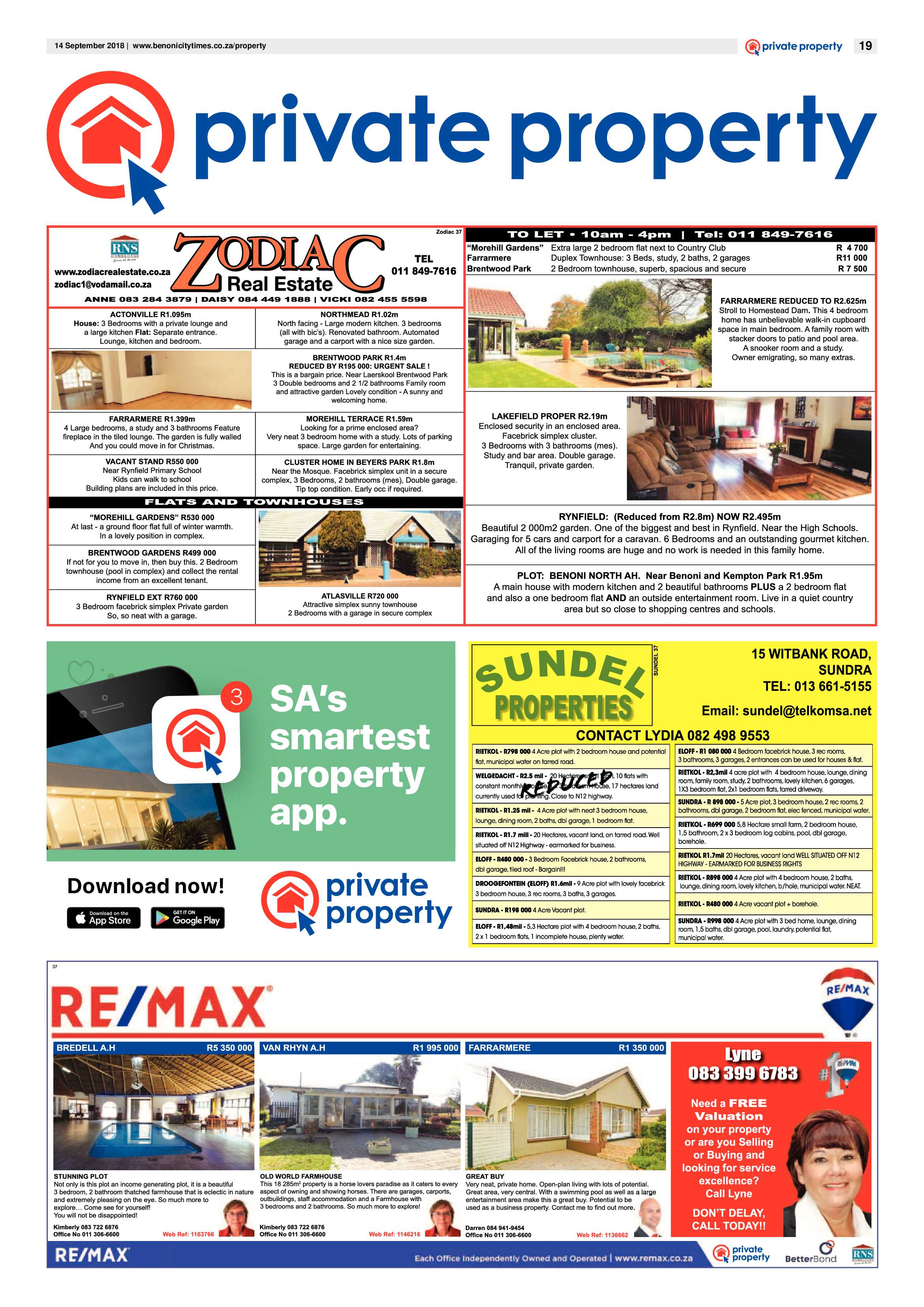 Benoni City Times 13 September 2018 page 19