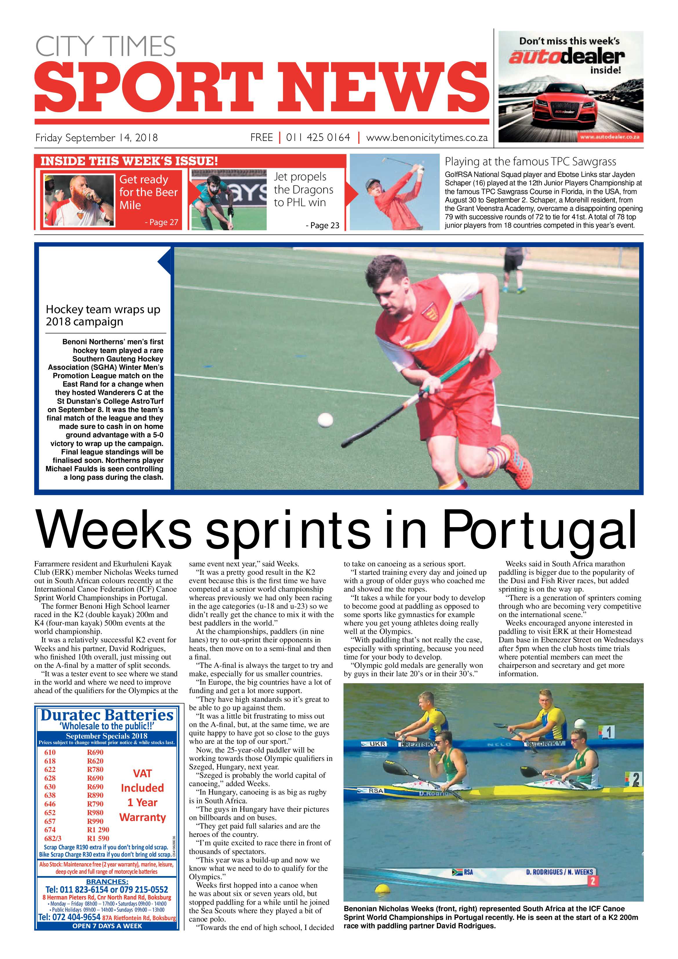 Benoni City Times 13 September 2018 page 28