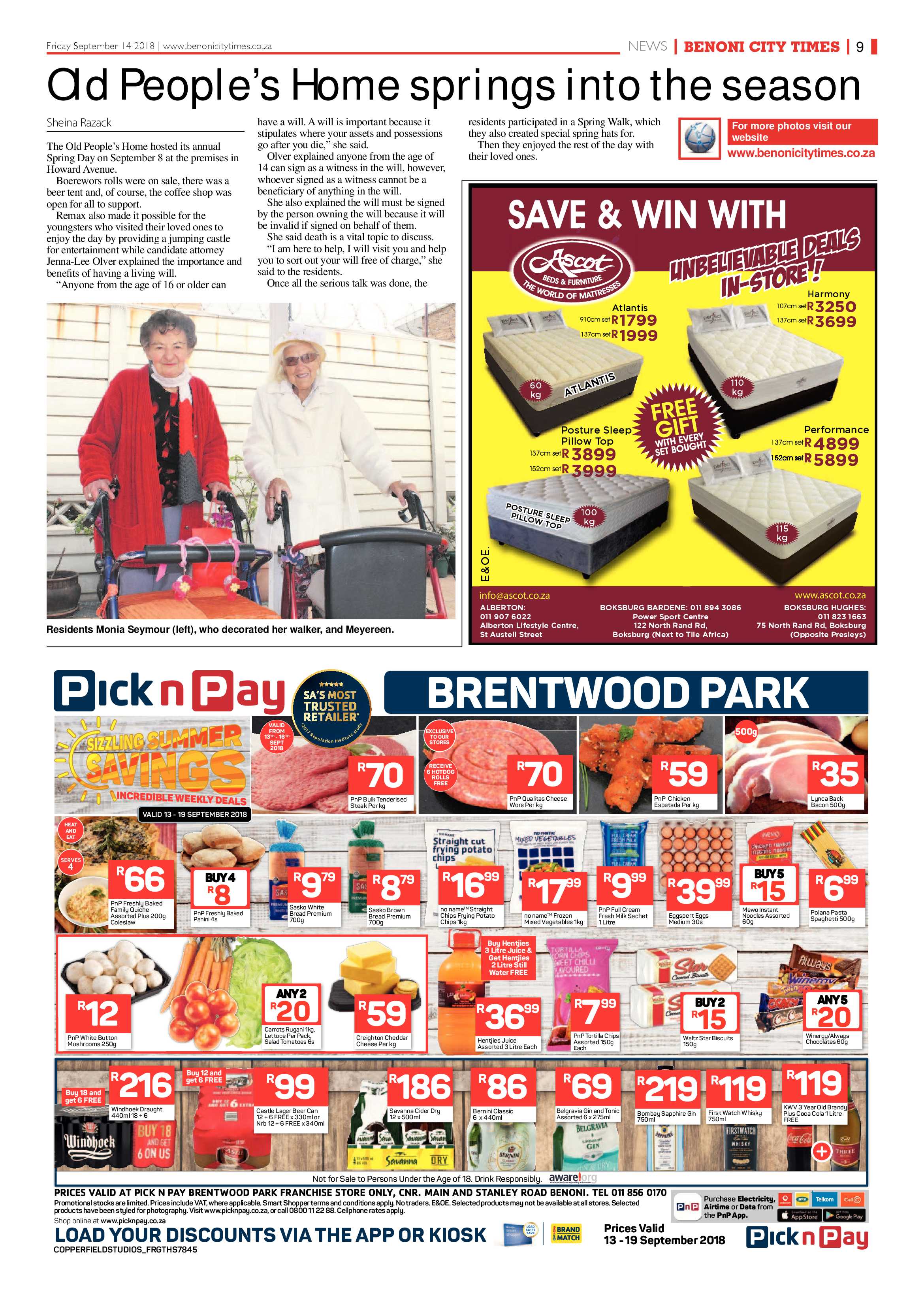 Benoni City Times 13 September 2018 page 9