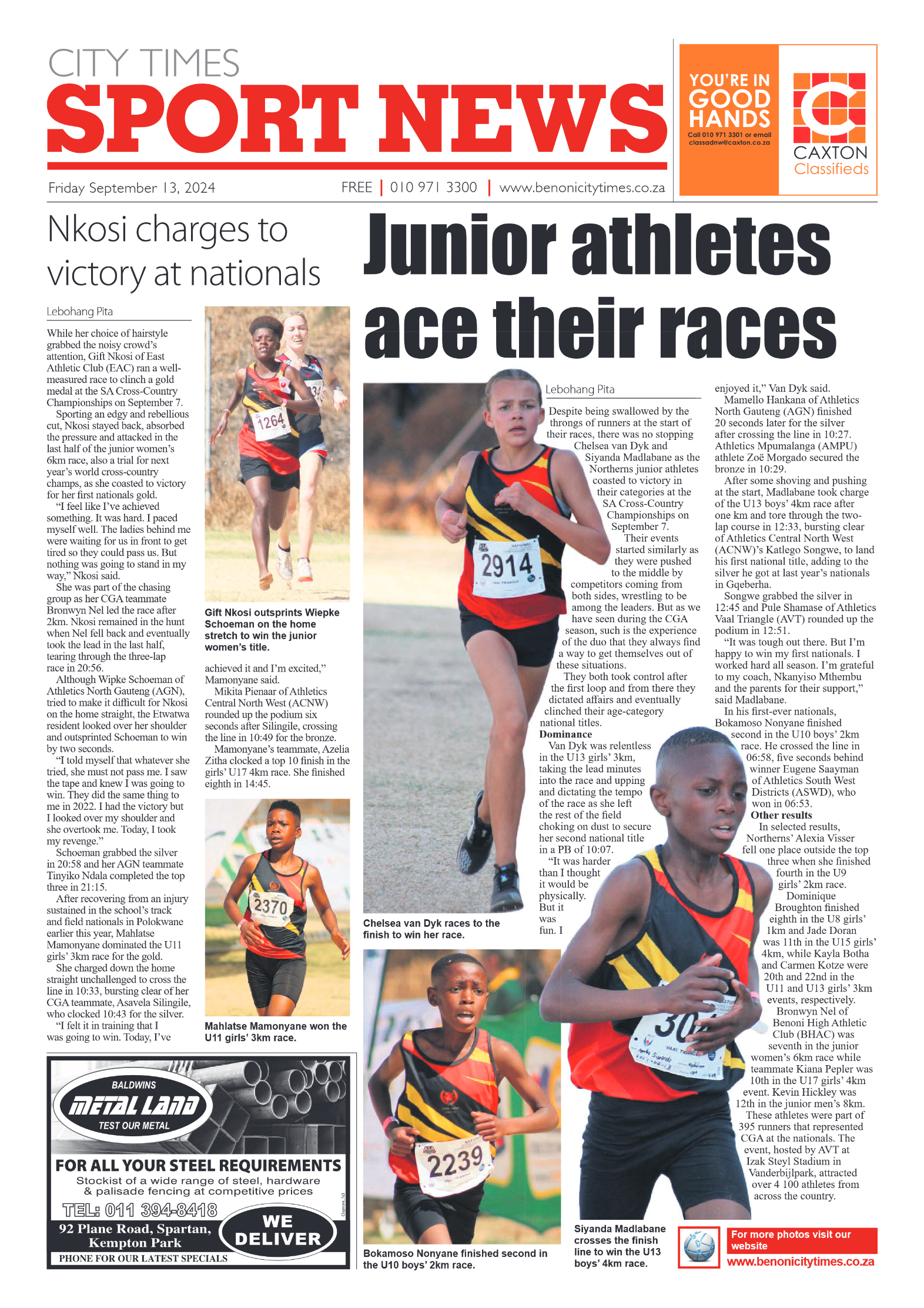 Benoni City Times 13 September 2024 page 12
