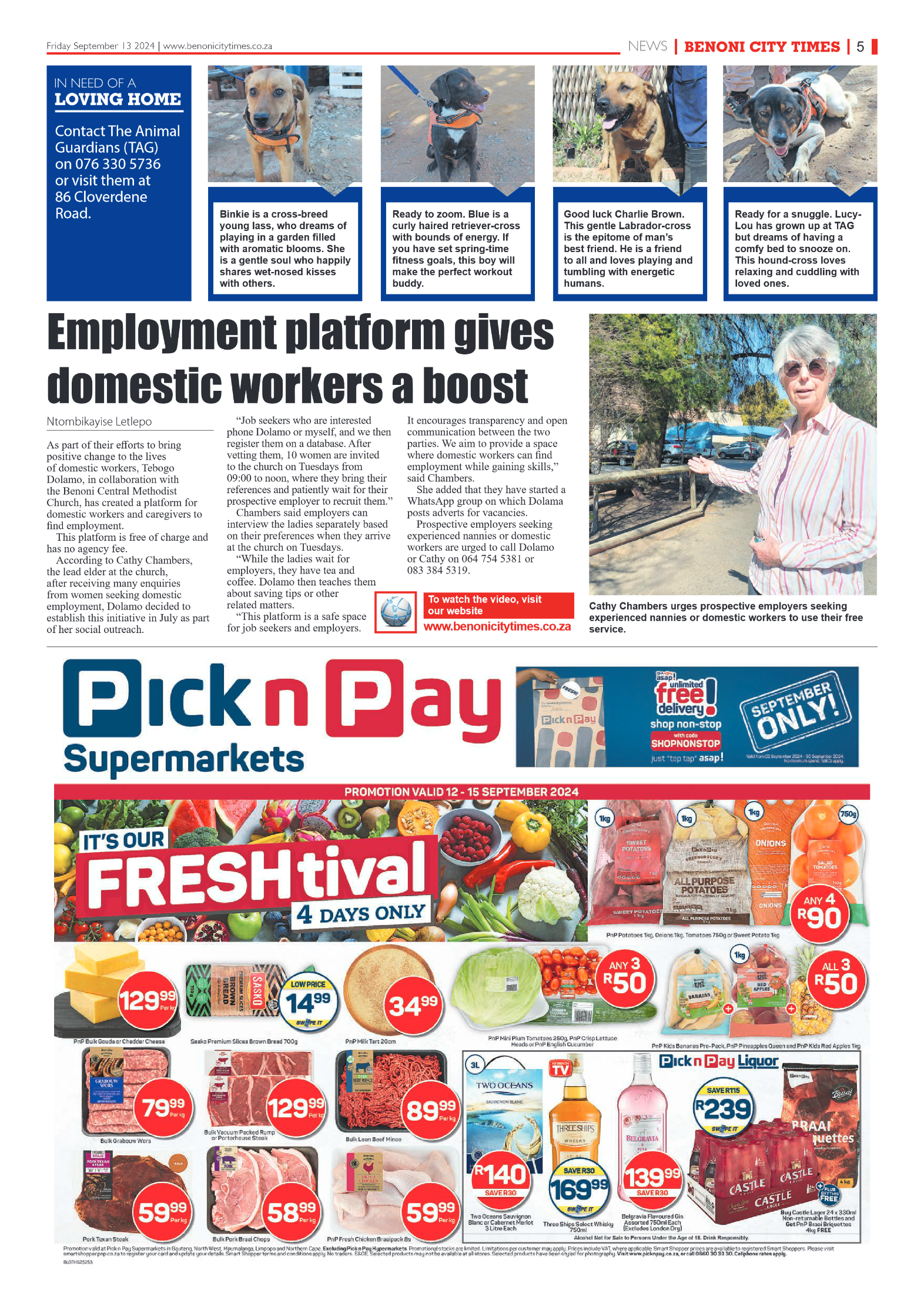 Benoni City Times 13 September 2024 page 5