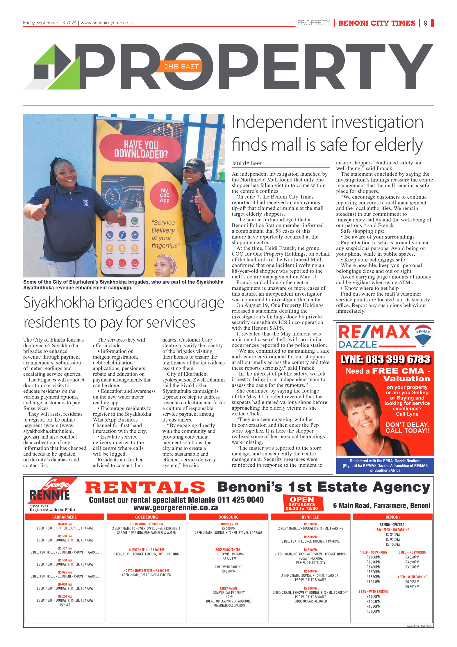 Benoni City Times 13 September 2024 page 9