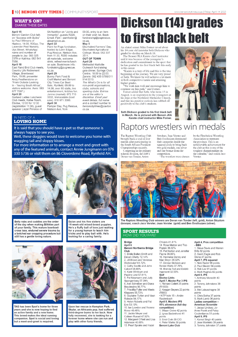 Benoni City Times 14 April 2023 page 10