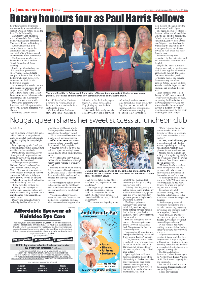 Benoni City Times 14 April 2023 page 2