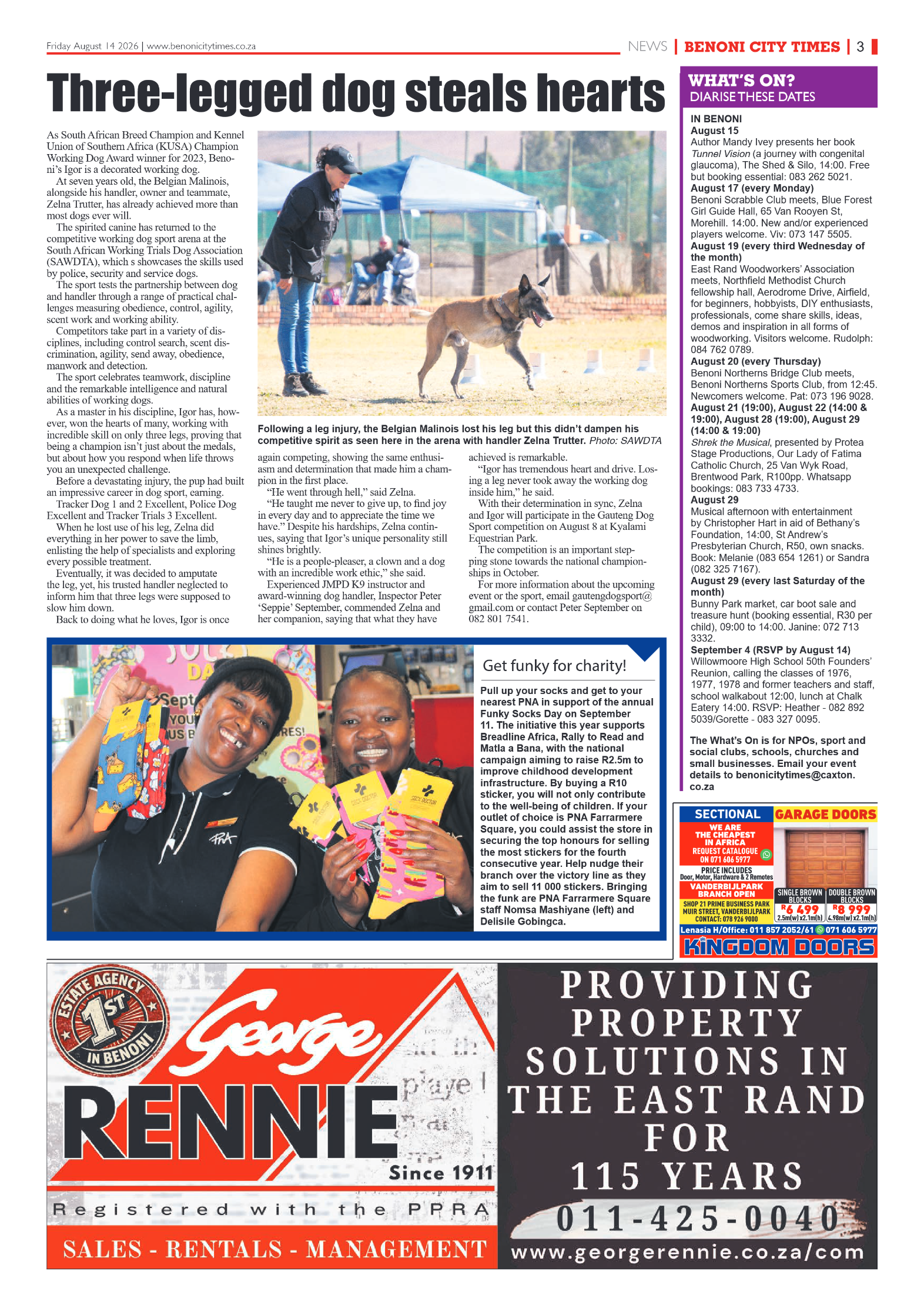 Benoni City Times 14 August 2026 page 3