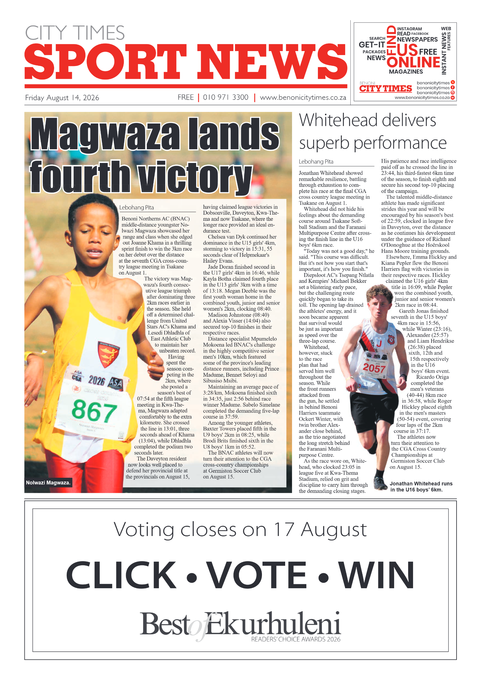Benoni City Times 14 August 2026 page 8