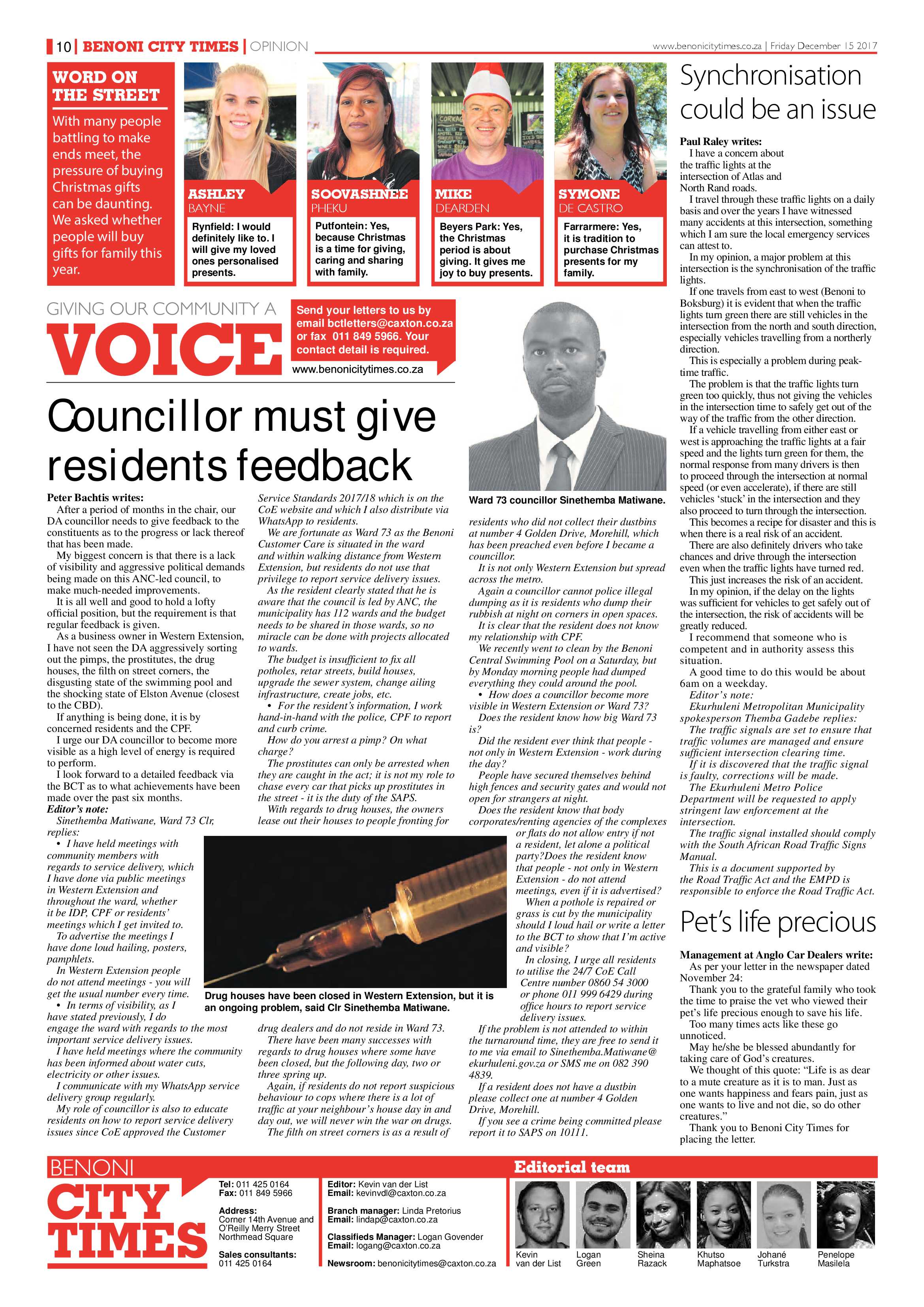 Benoni City Times 14 December 2017 page 10