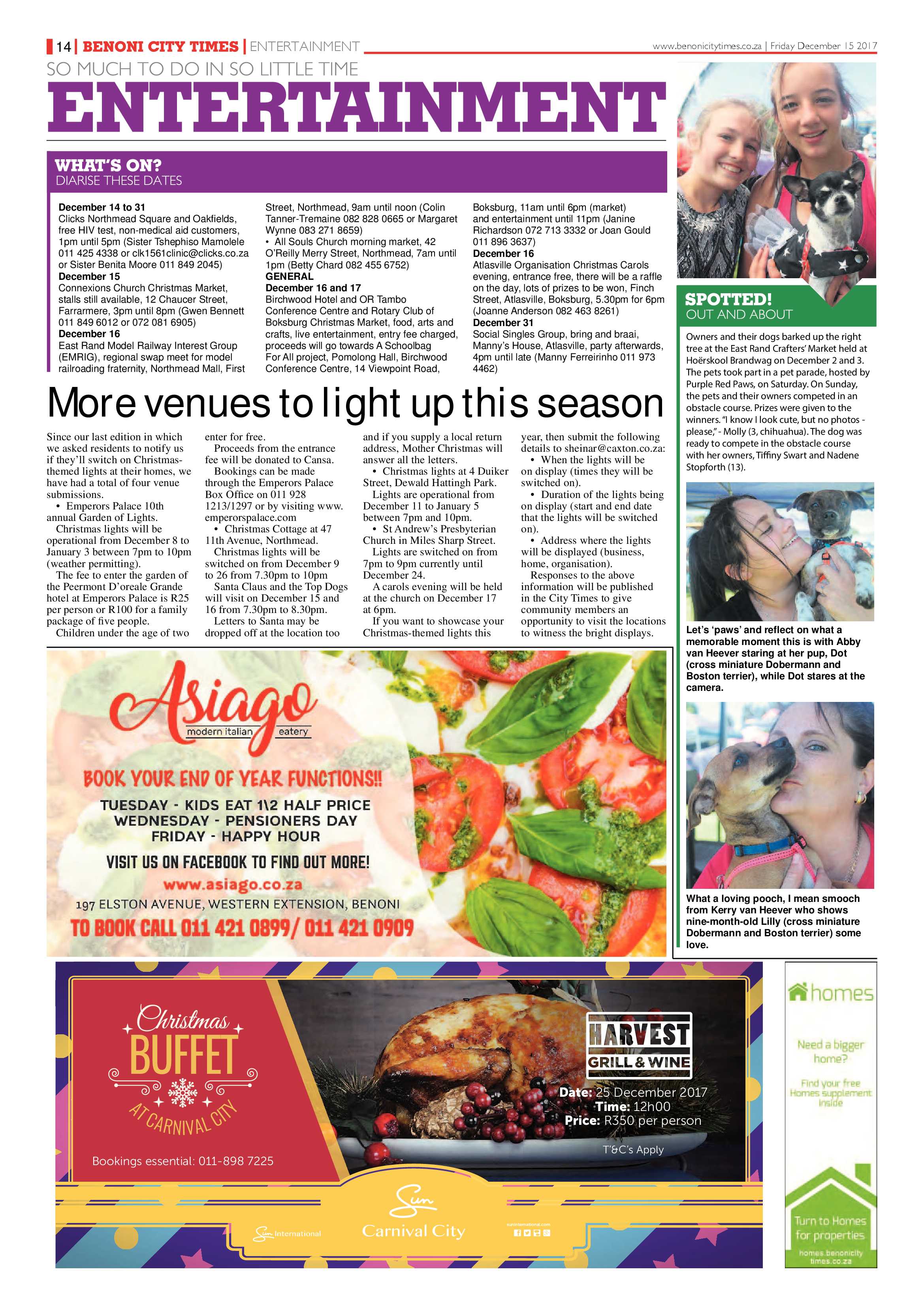 Benoni City Times 14 December 2017 page 14