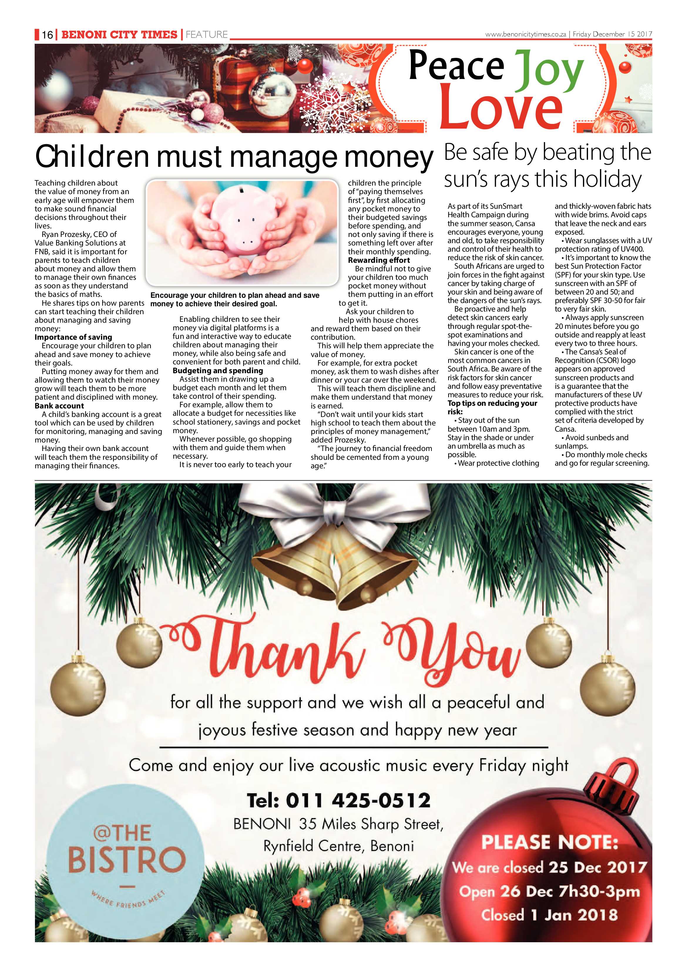Benoni City Times 14 December 2017 page 16