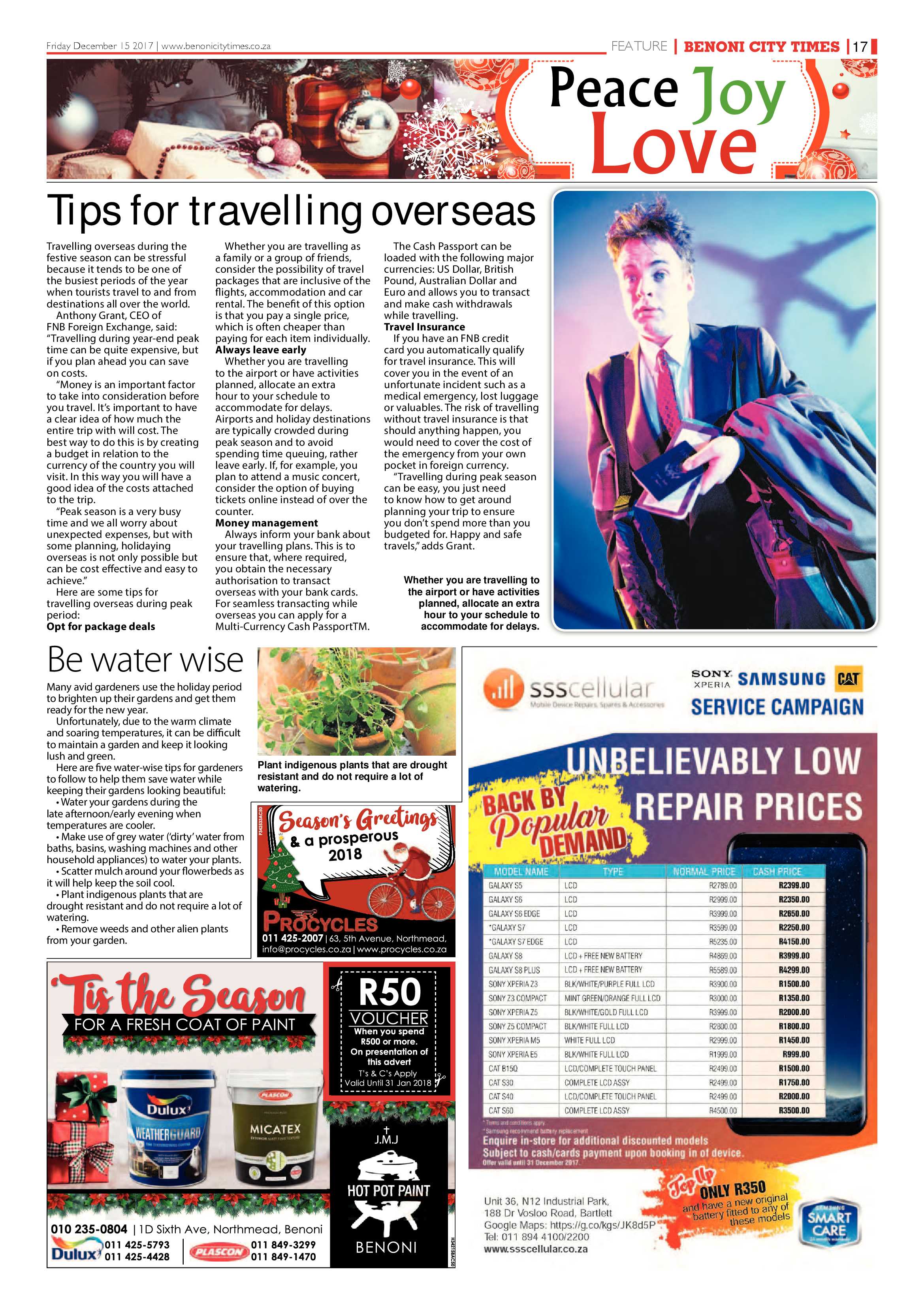 Benoni City Times 14 December 2017 page 17