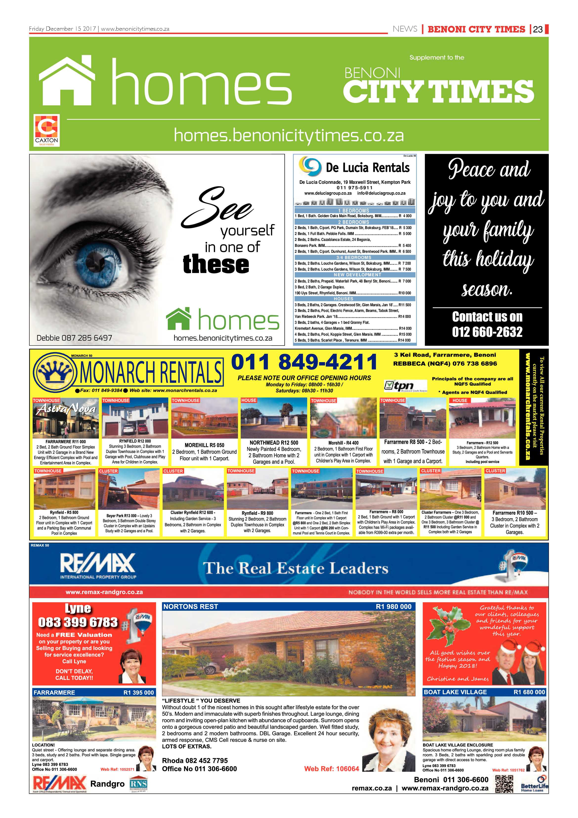 Benoni City Times 14 December 2017 page 23