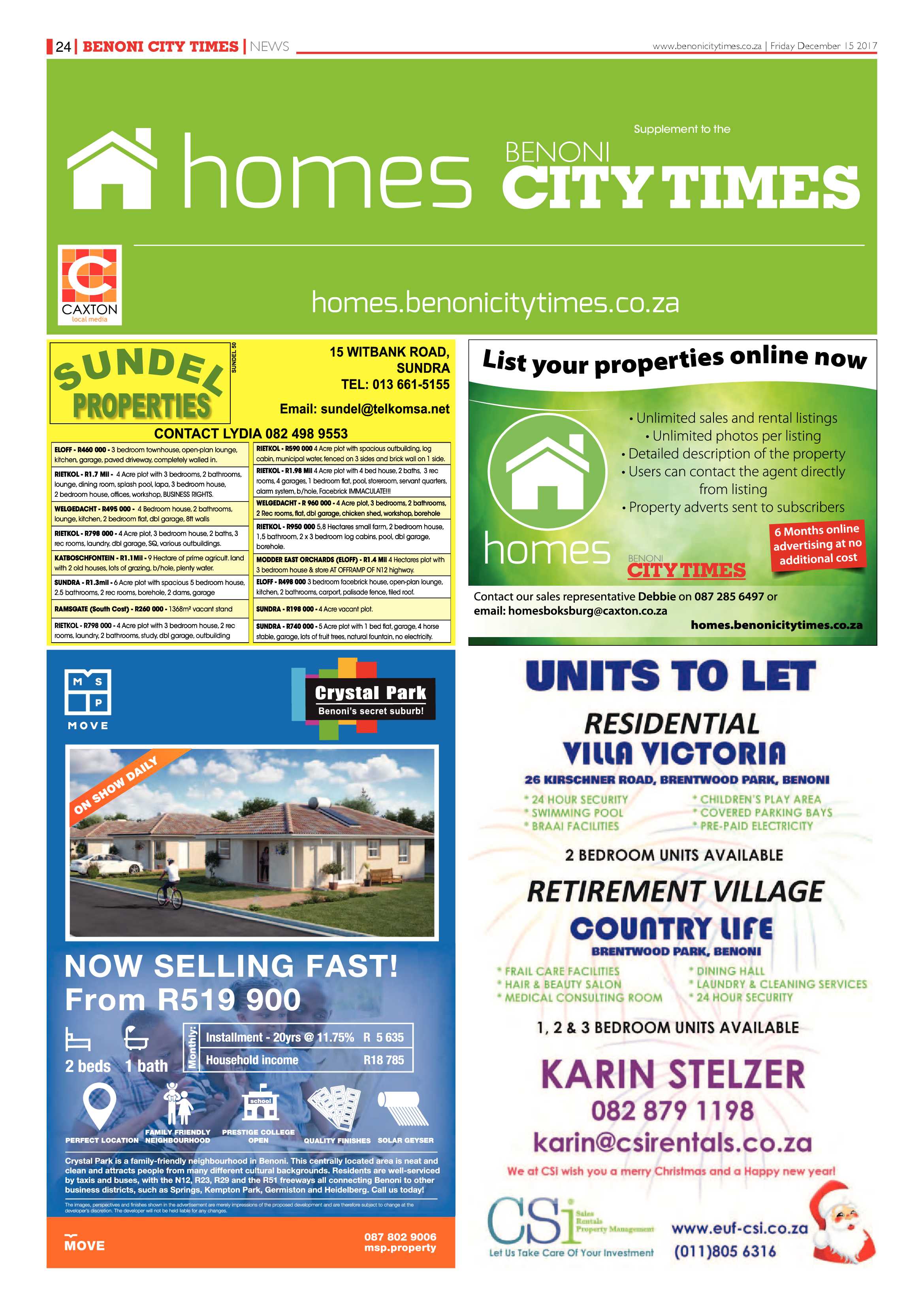 Benoni City Times 14 December 2017 page 24