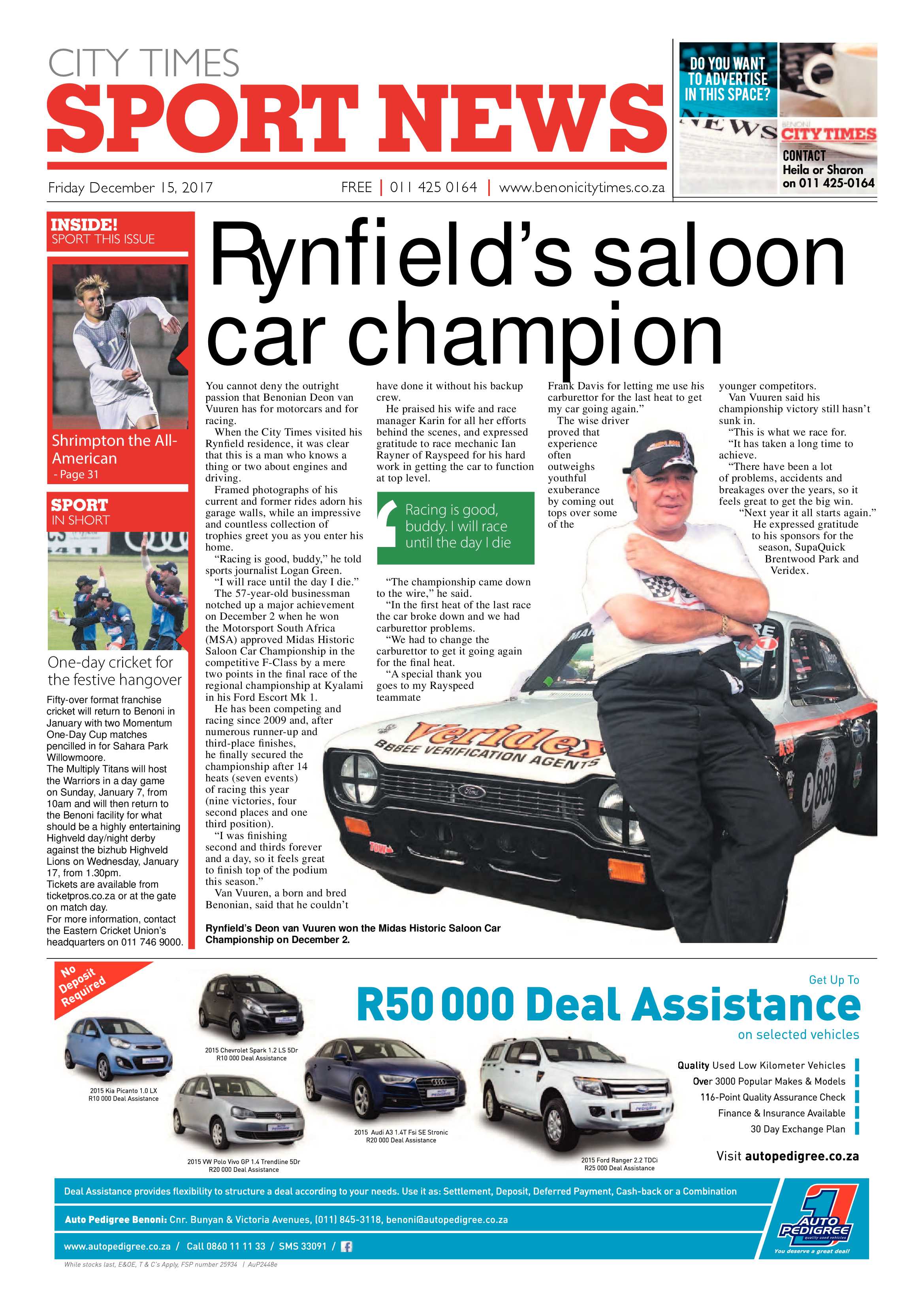 Benoni City Times 14 December 2017 page 32
