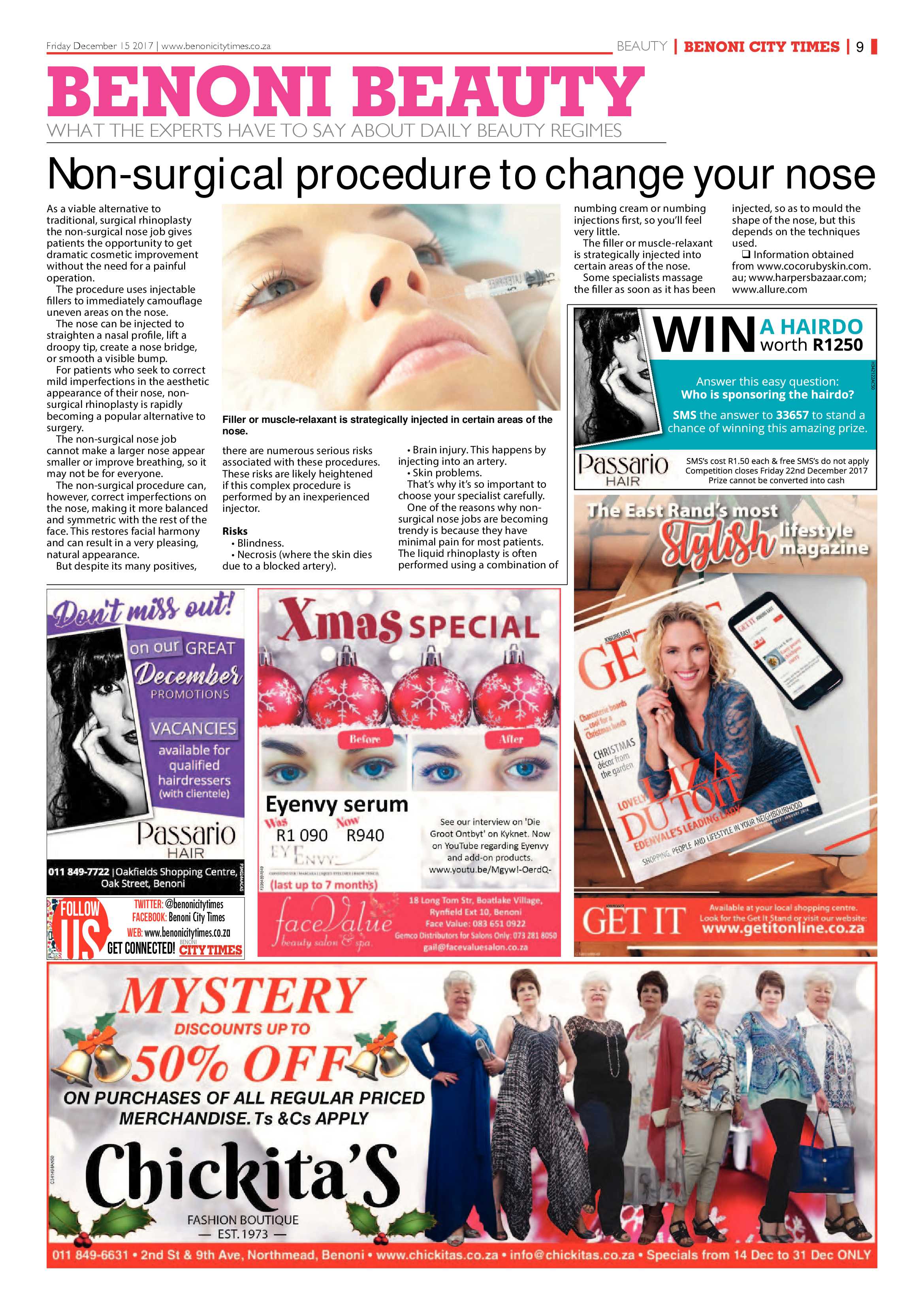 Benoni City Times 14 December 2017 page 9