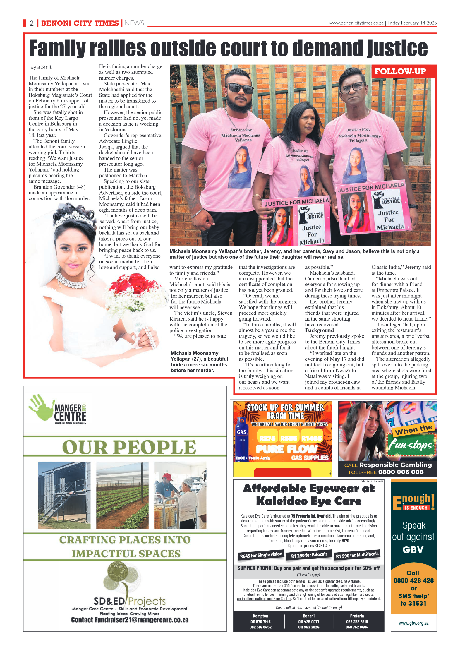Benoni City Times 14 February 2025 page 2