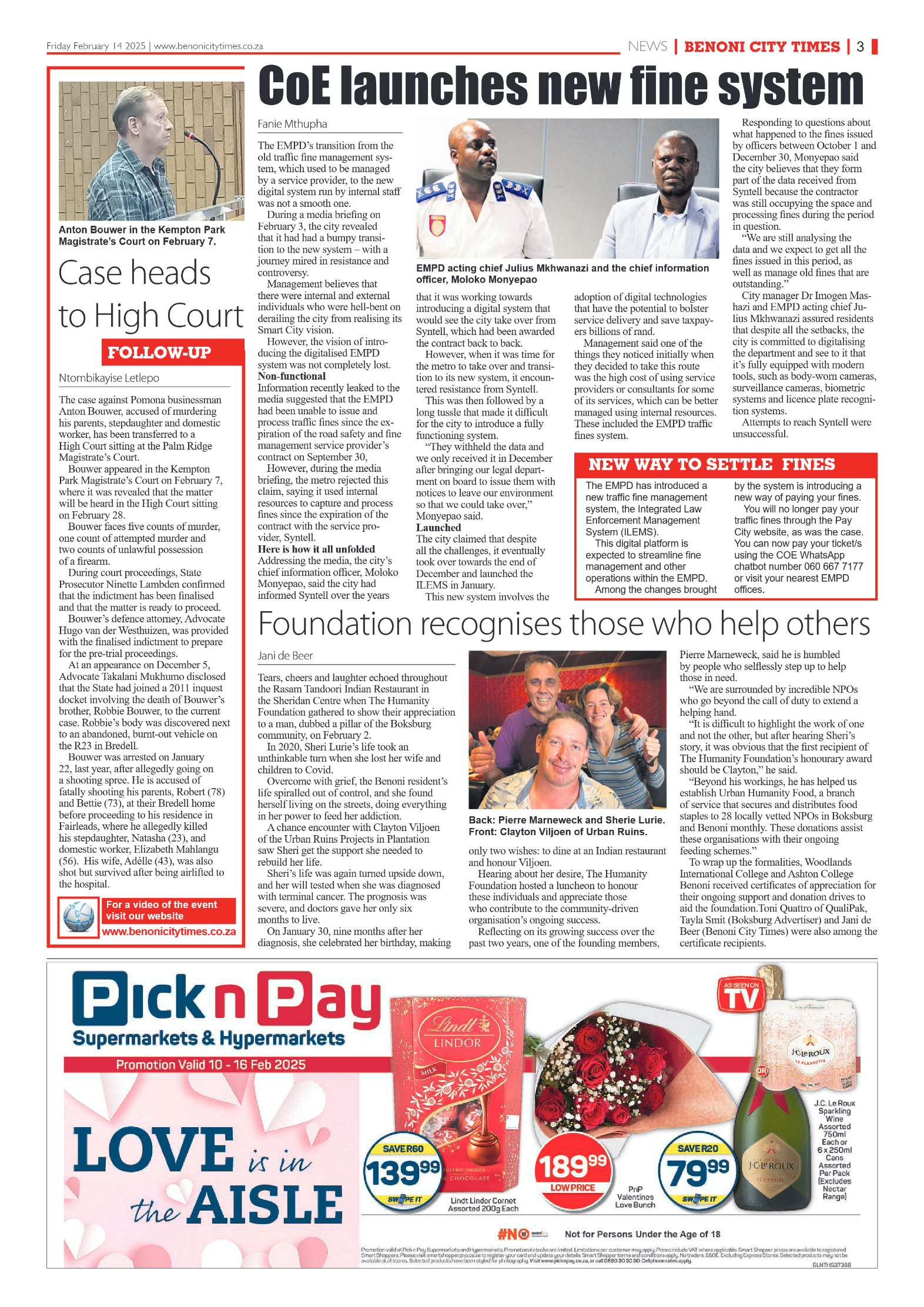 Benoni City Times 14 February 2025 page 3