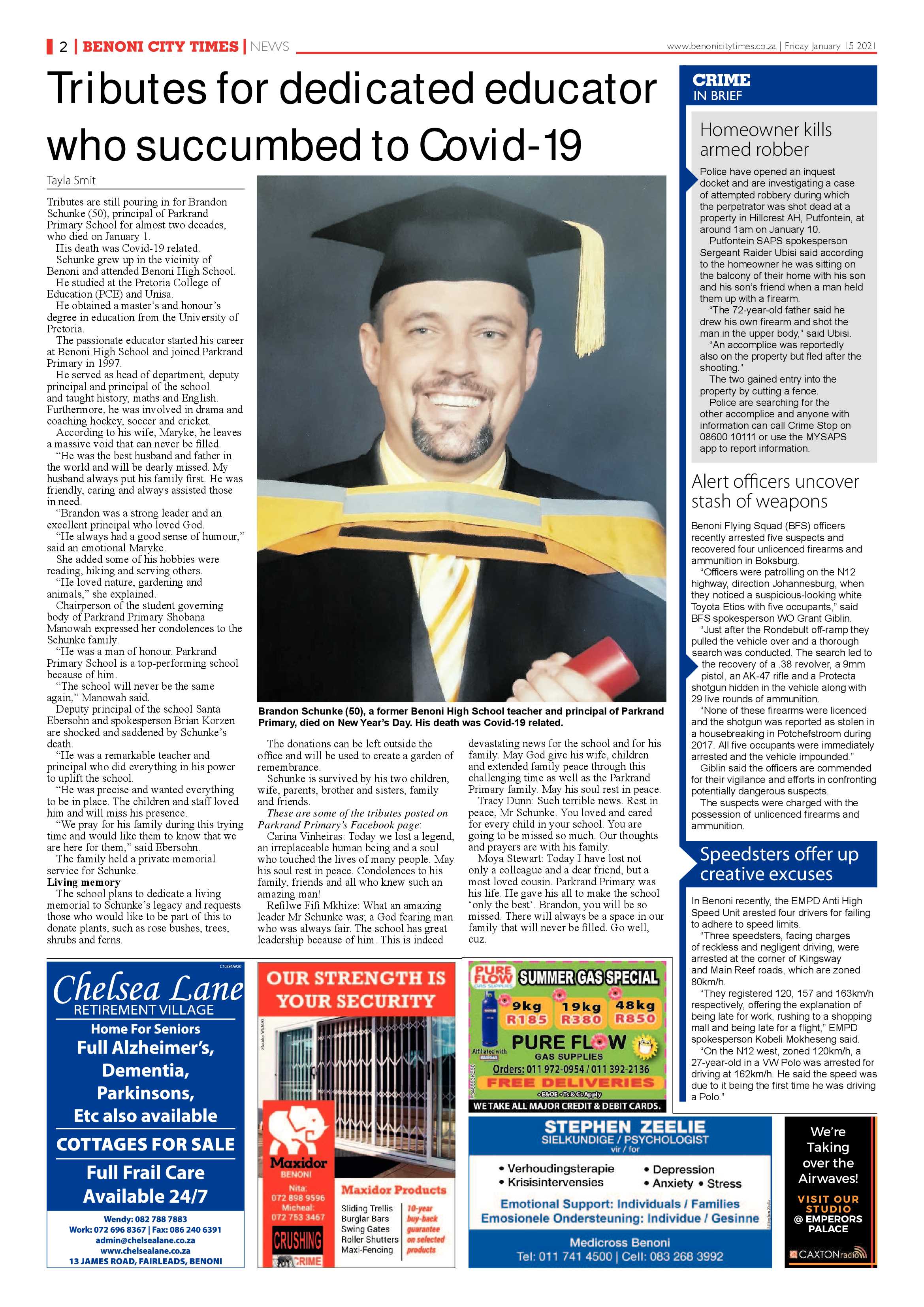 Benoni City Times 14 January 2021 page 2