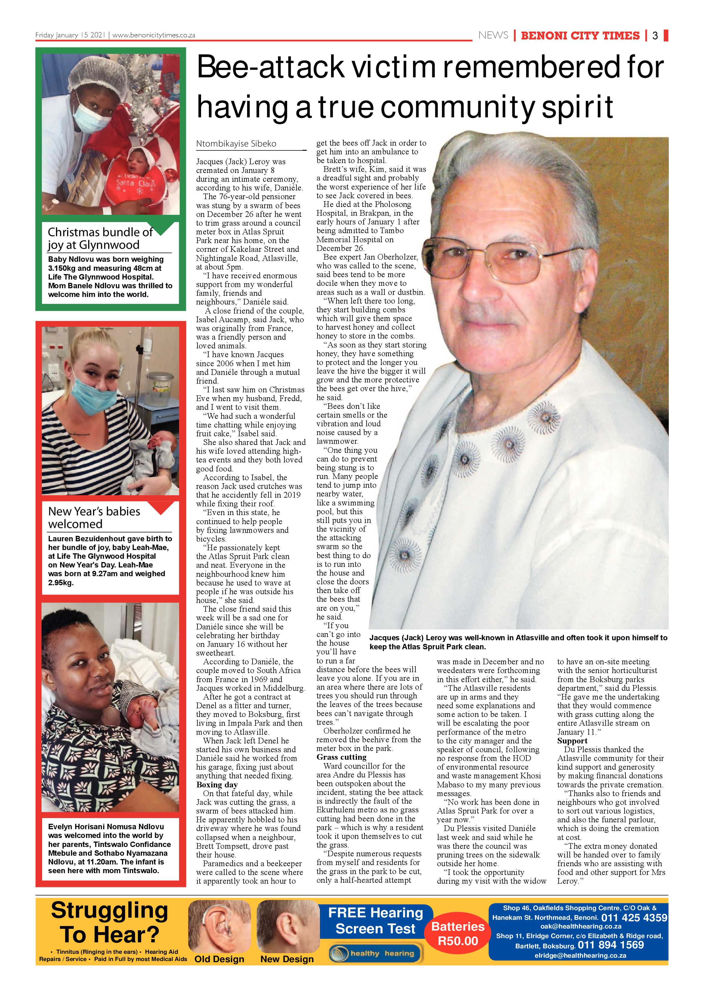 Benoni City Times 14 January 2021 page 3