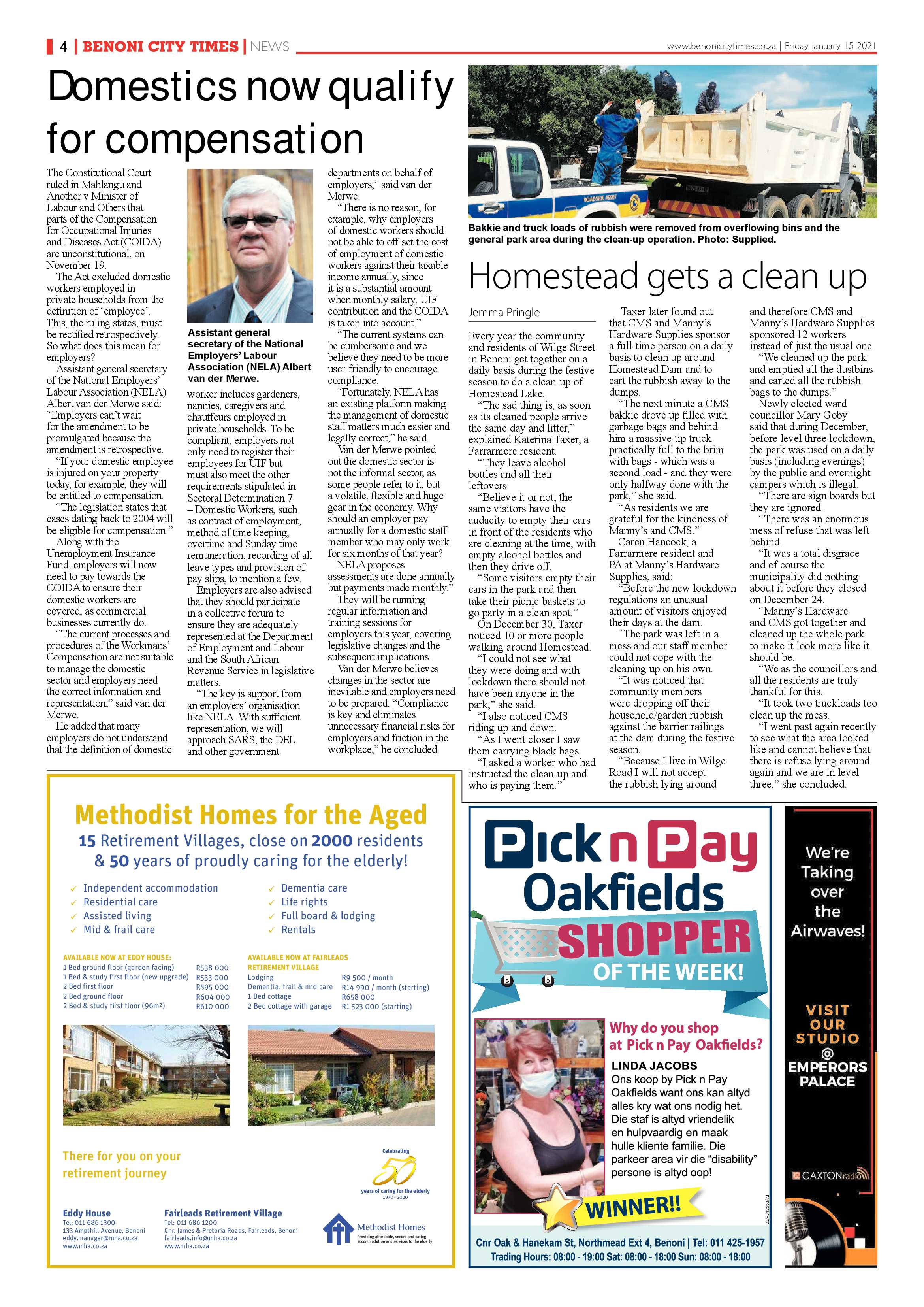 Benoni City Times 14 January 2021 page 4