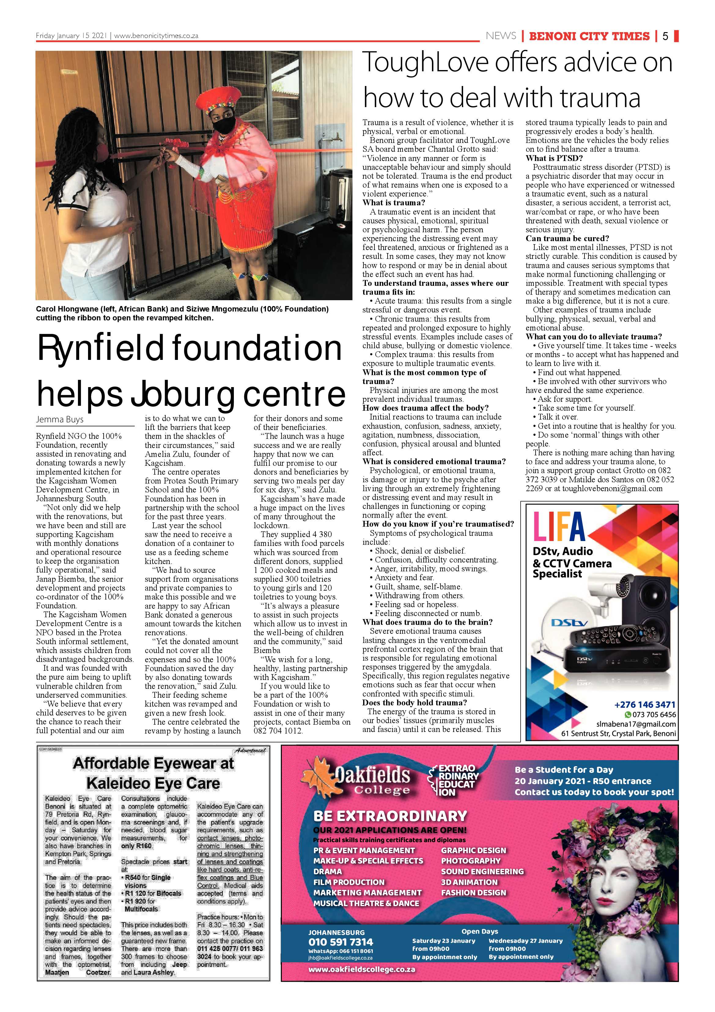 Benoni City Times 14 January 2021 page 5