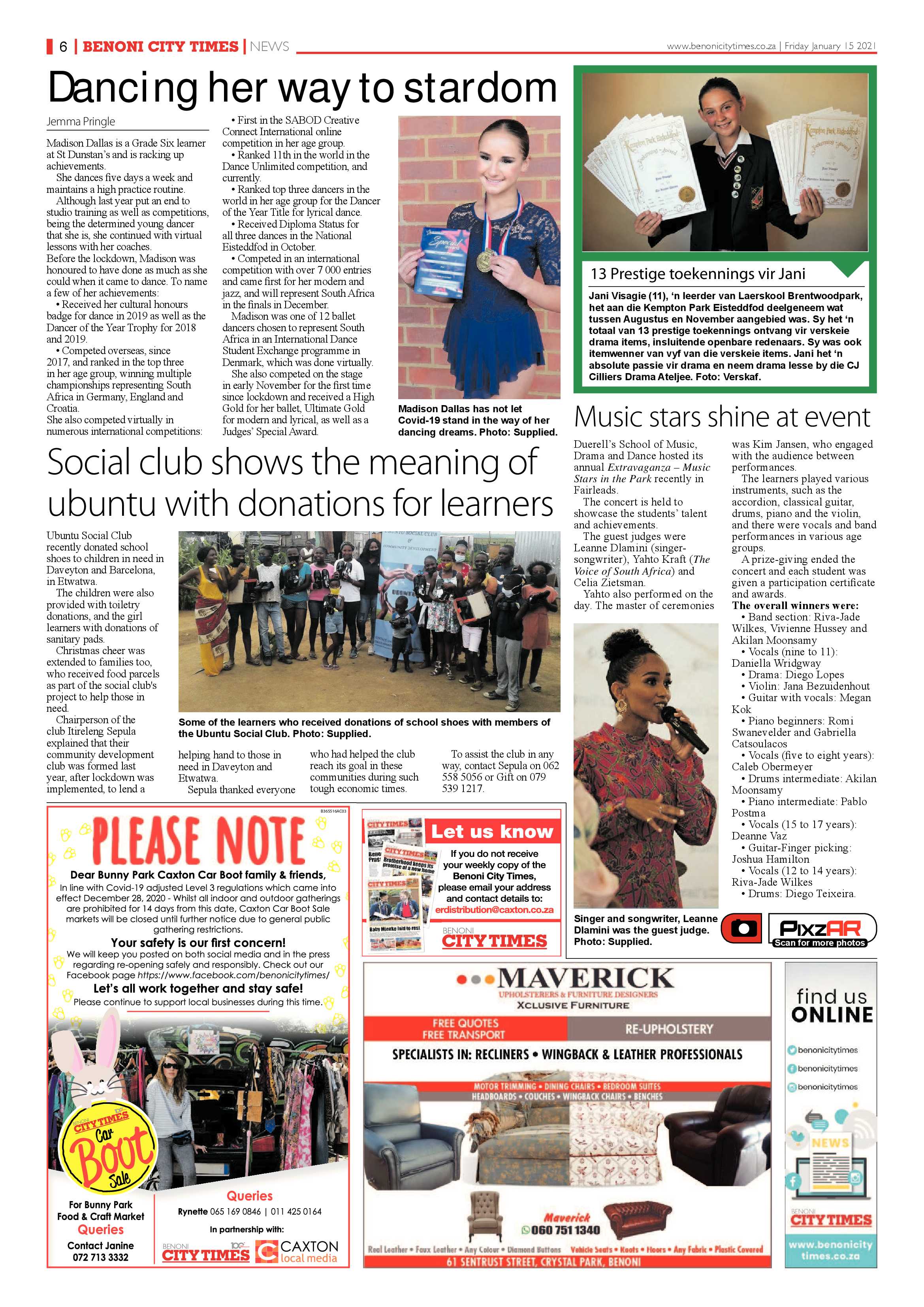 Benoni City Times 14 January 2021 page 6