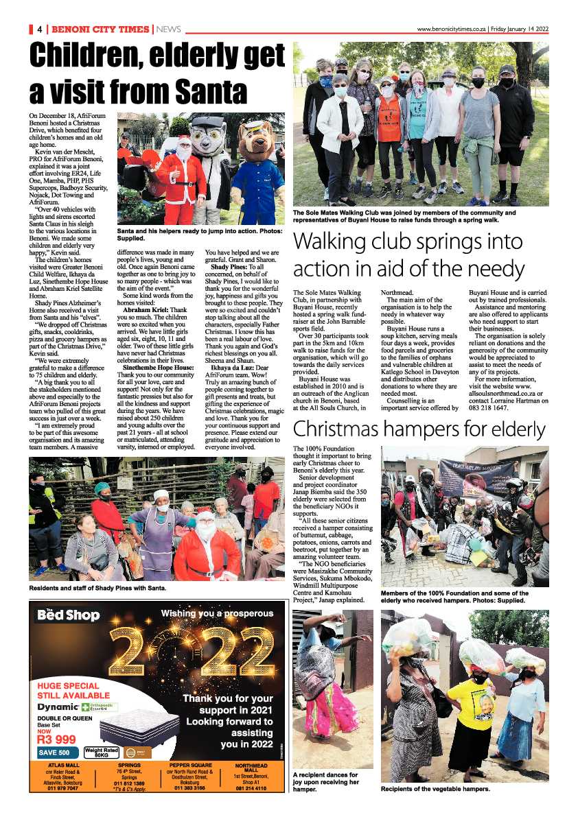 Benoni City Times 14 January 2022 page 4