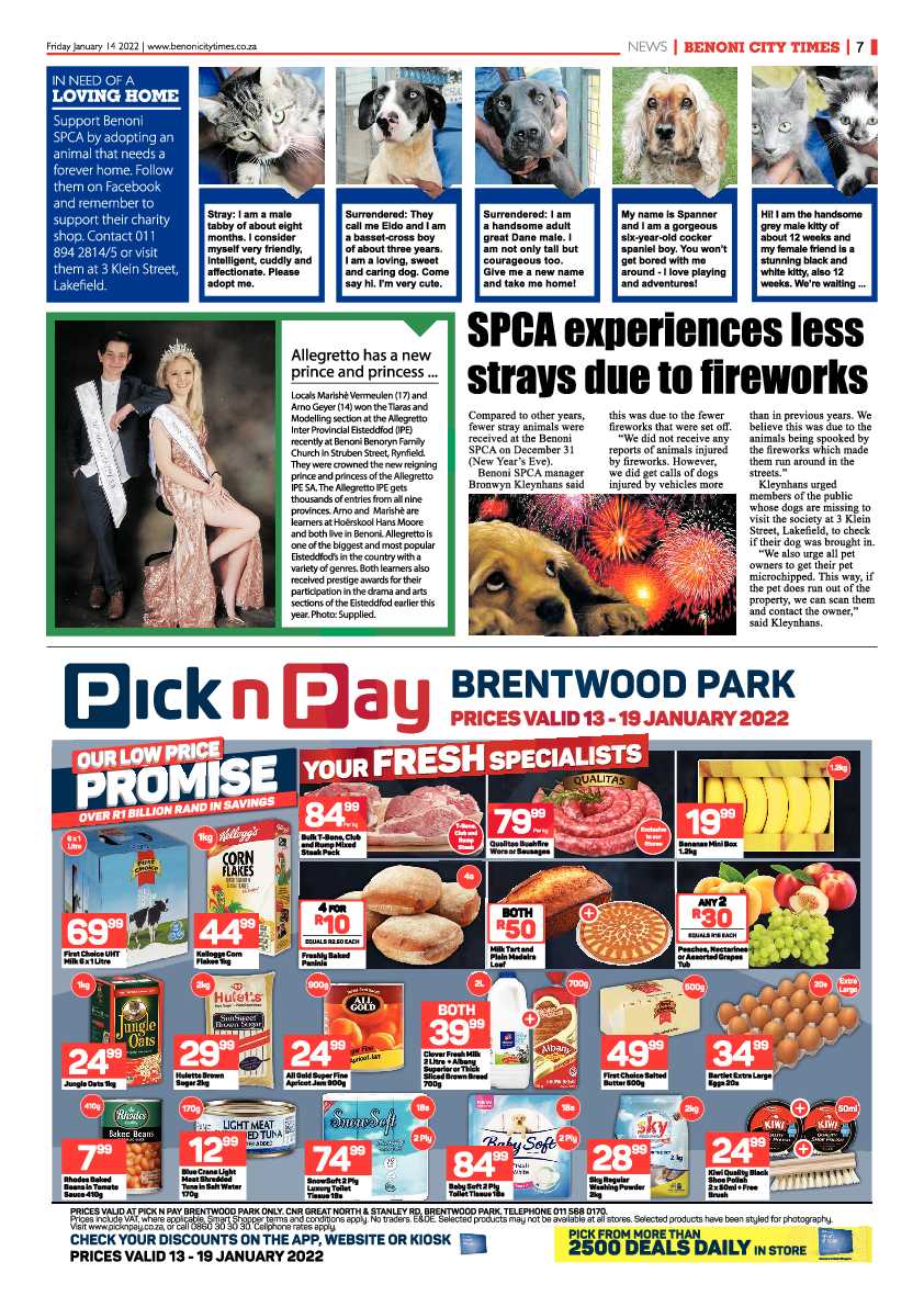 Benoni City Times 14 January 2022 page 7