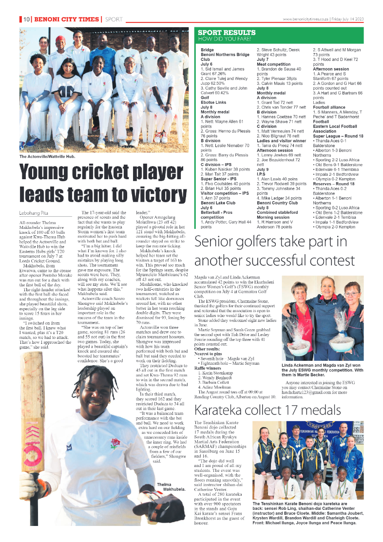 Benoni City Times 14 July  2023 page 10