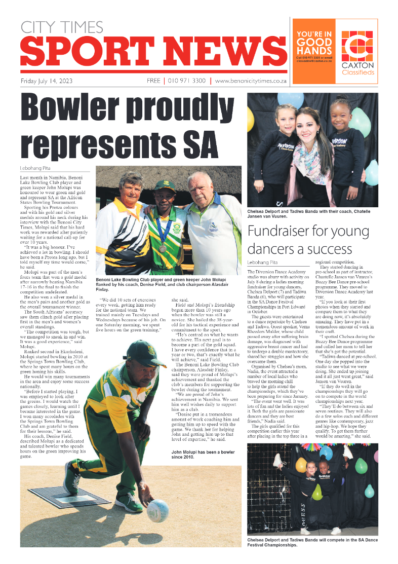 Benoni City Times 14 July  2023 page 12
