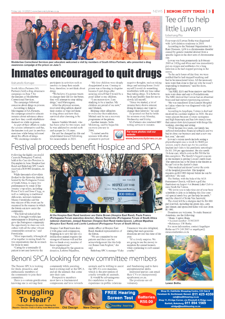 Benoni City Times 14 July  2023 page 3