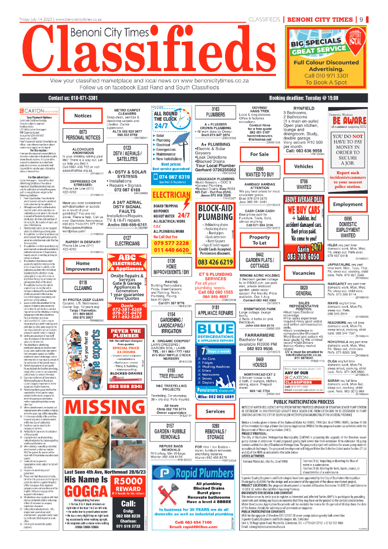 Benoni City Times 14 July  2023 page 9