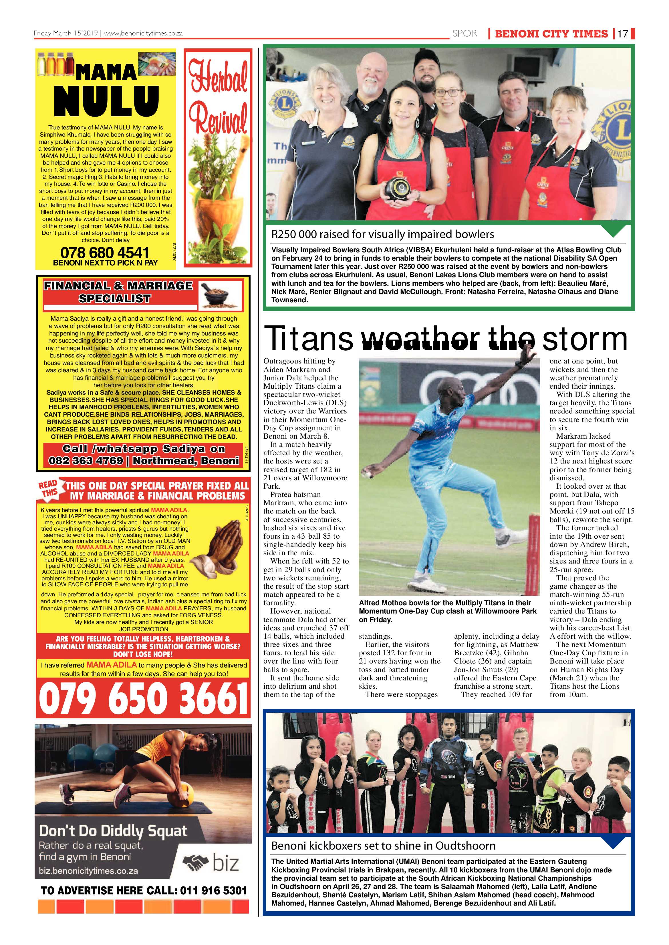 Benoni City Times 14 March 2019 page 17