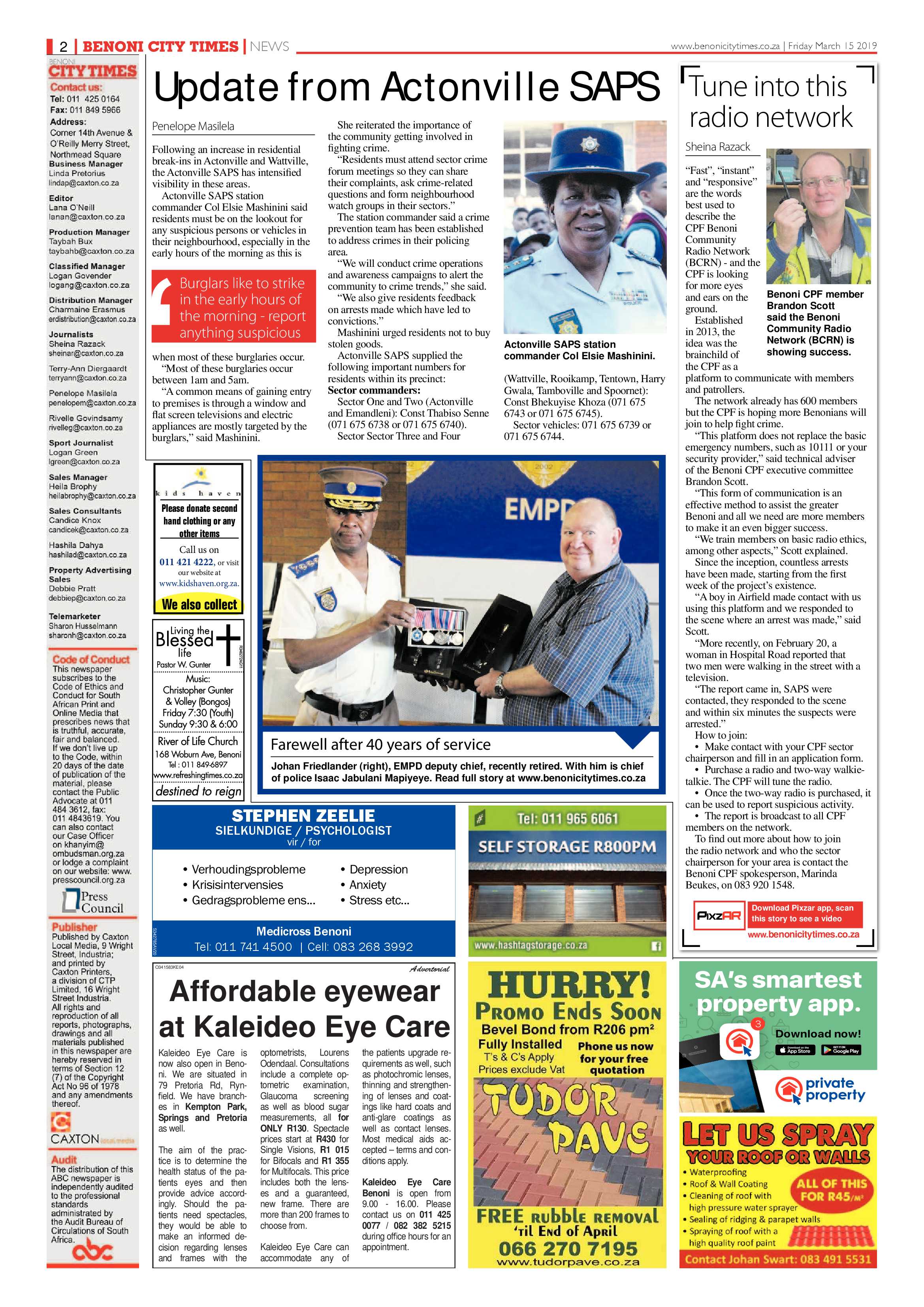 Benoni City Times 14 March 2019 page 2