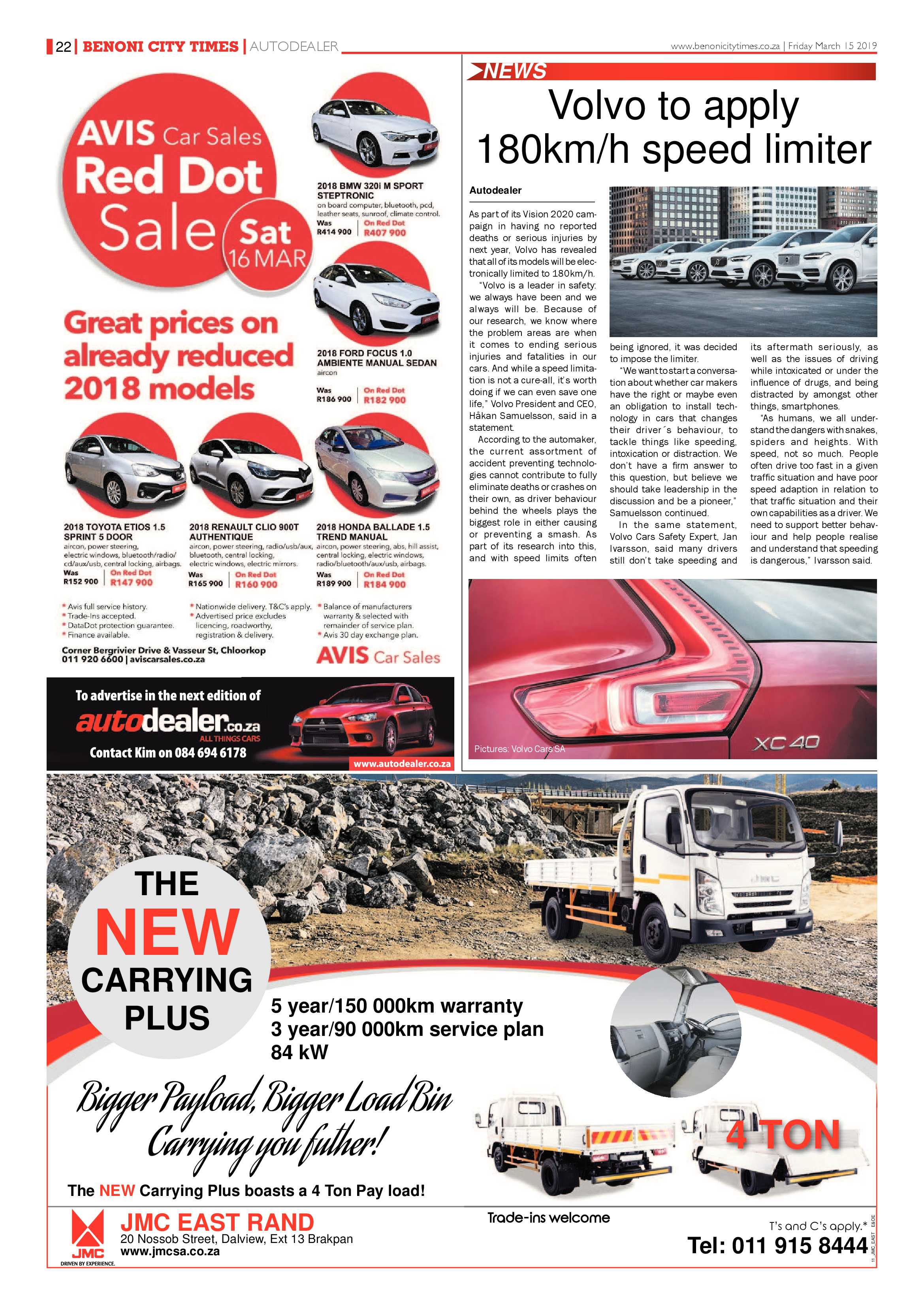 Benoni City Times 14 March 2019 page 22