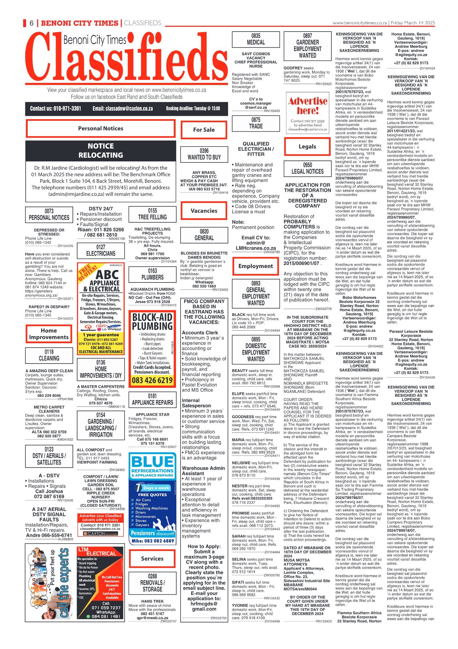 Benoni City Times 14 March 2025 page 8