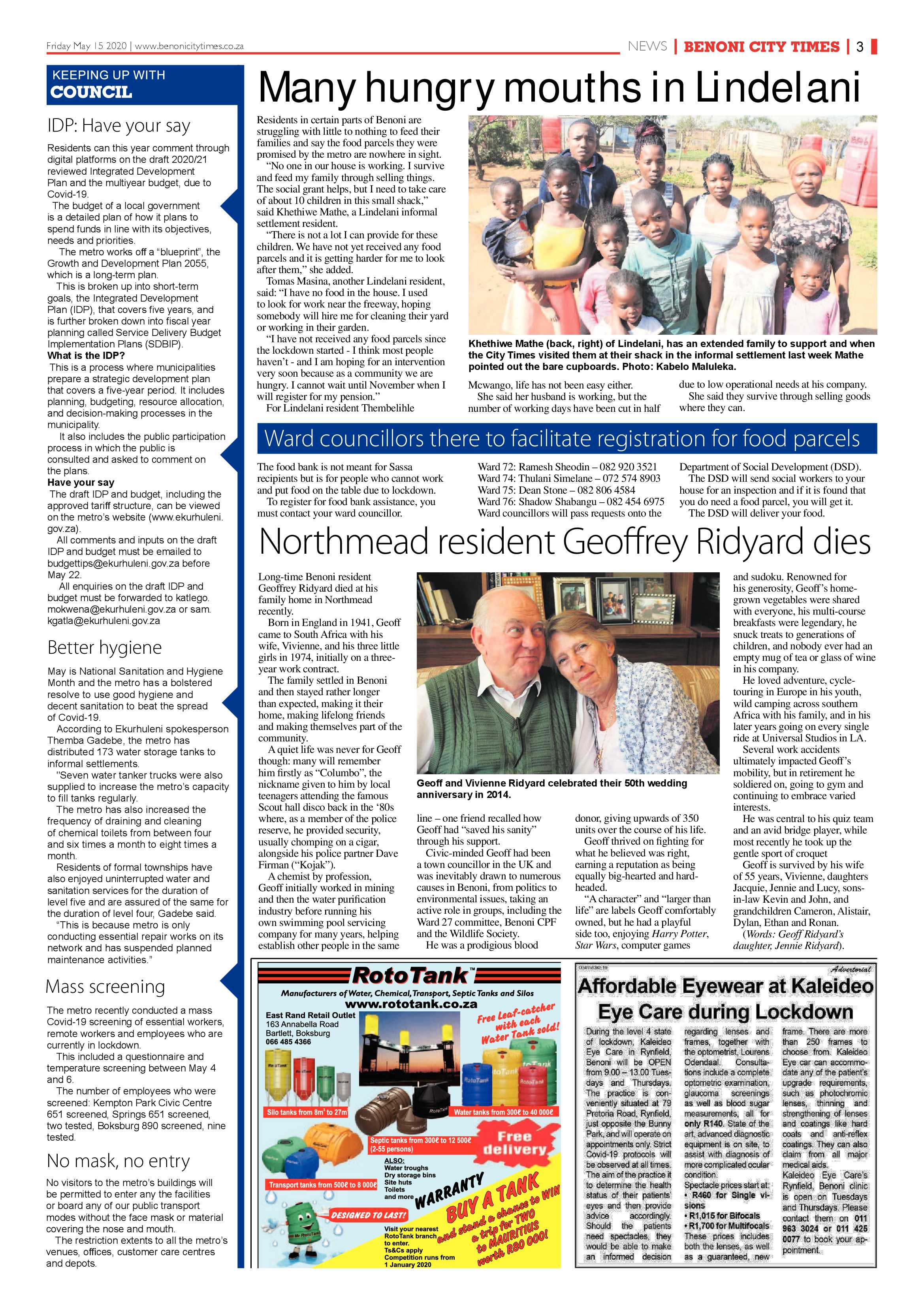 Benoni City Times 14 May 2020 page 3