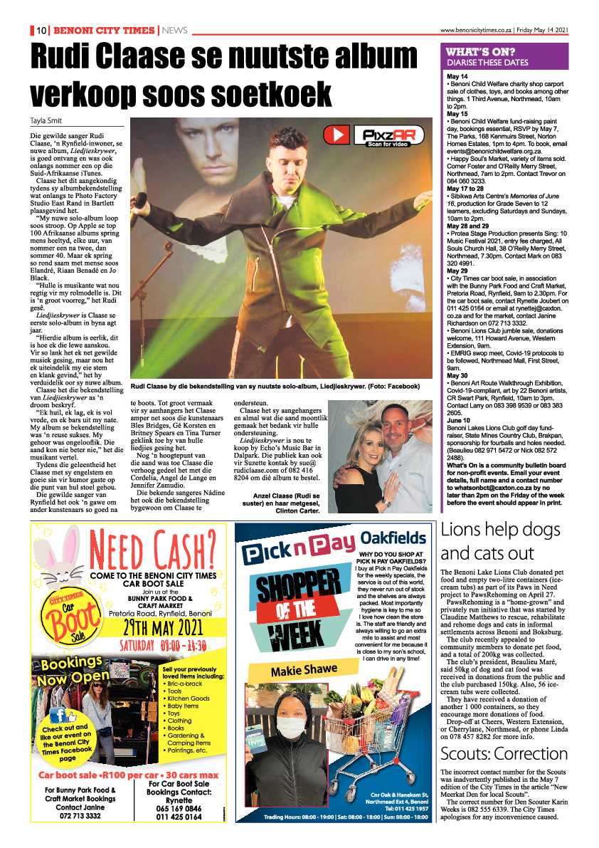 Benoni City Times 14 May 2021 page 10