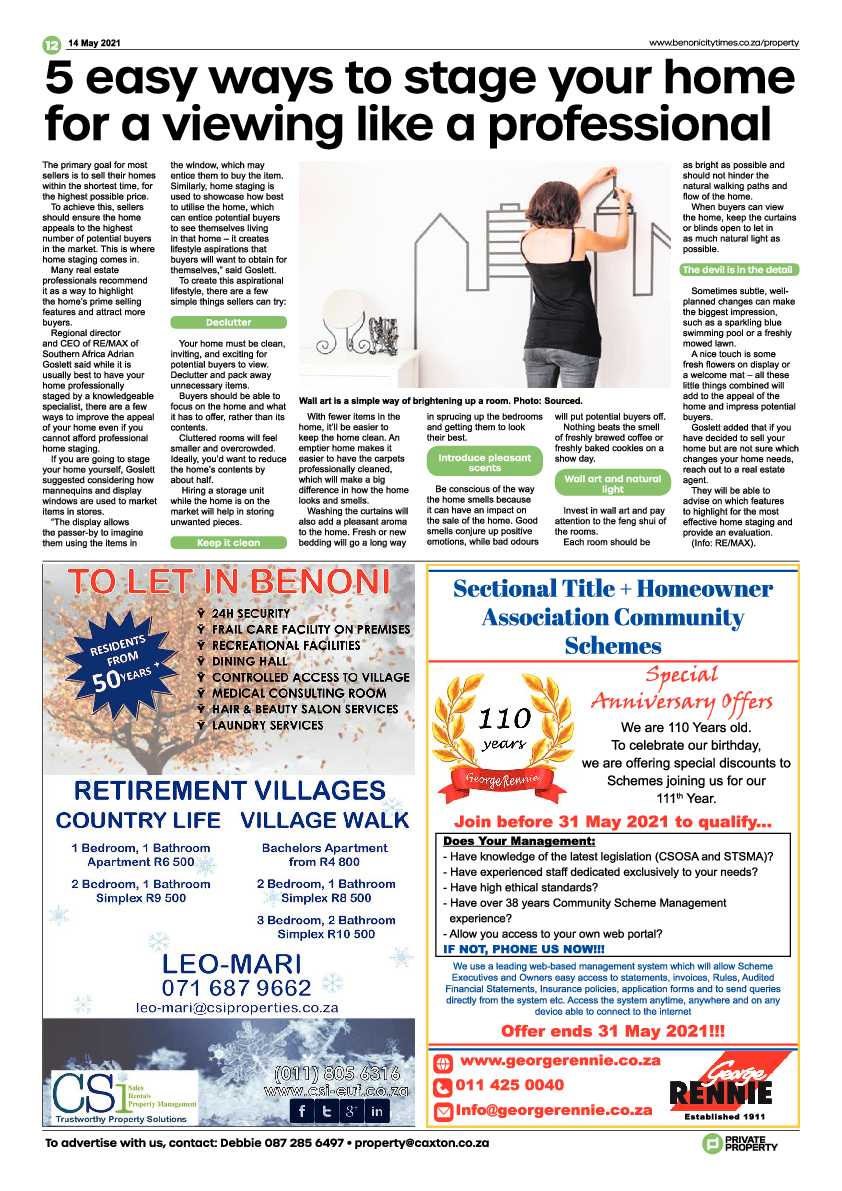 Benoni City Times 14 May 2021 page 12