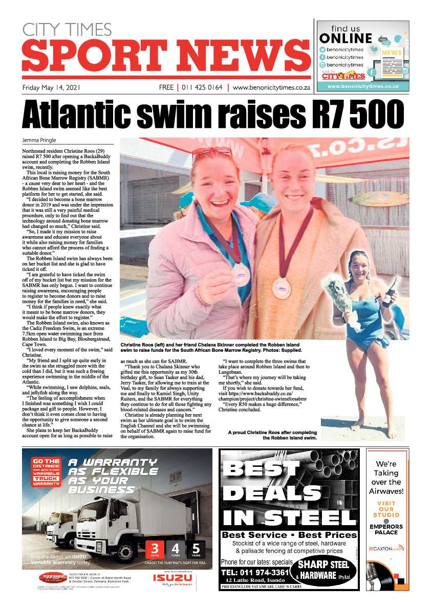 Benoni City Times 14 May 2021 page 16