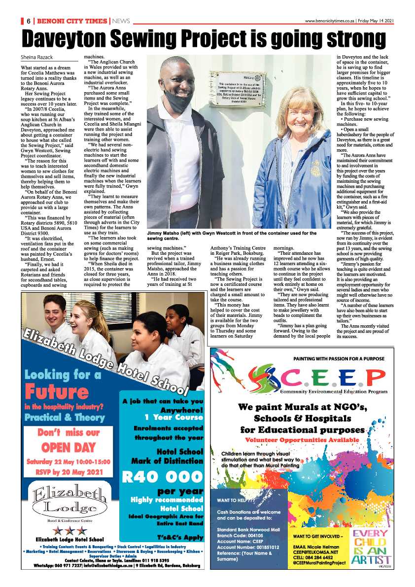 Benoni City Times 14 May 2021 page 6