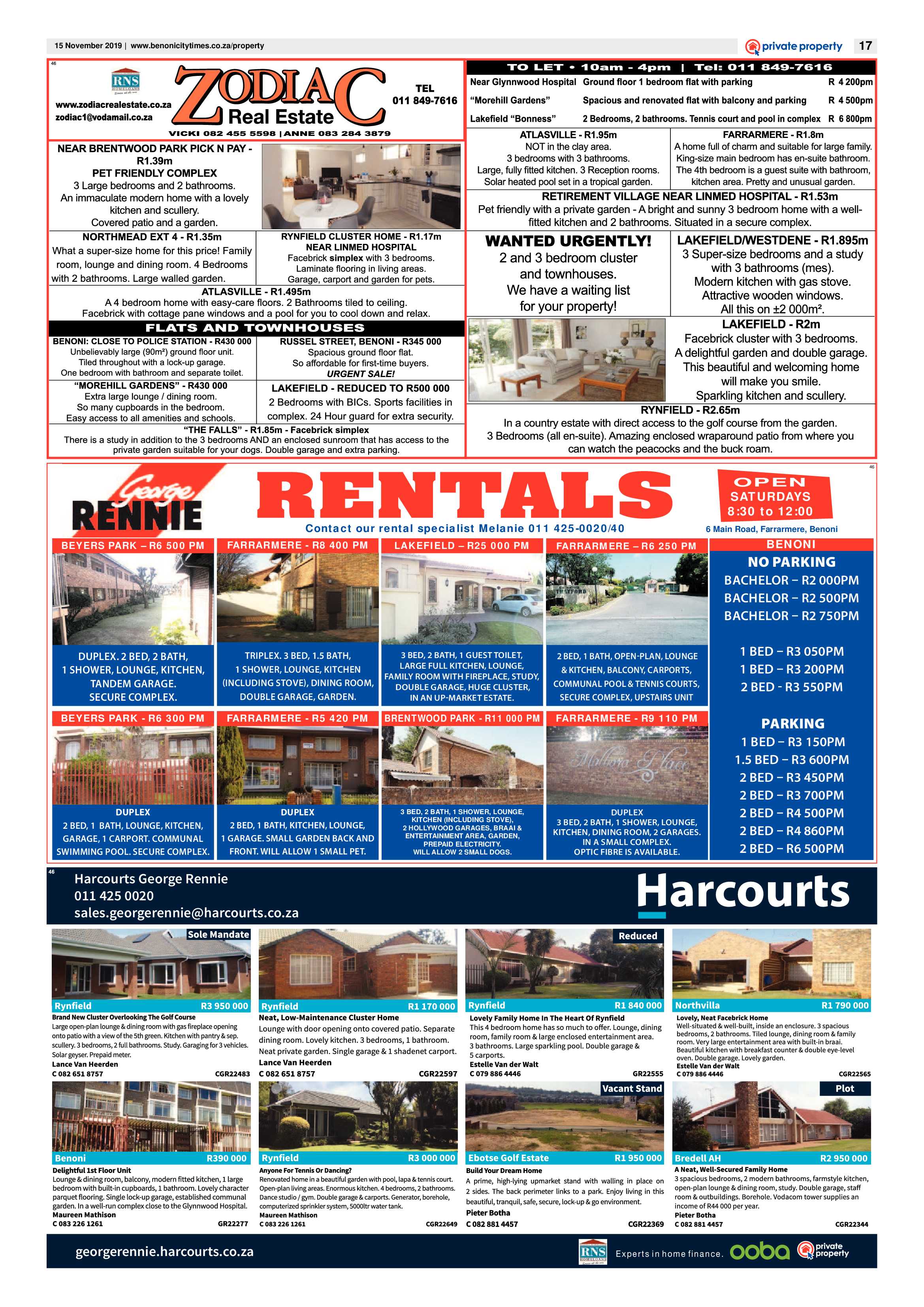 Benoni City Times 14 November 2019 page 17