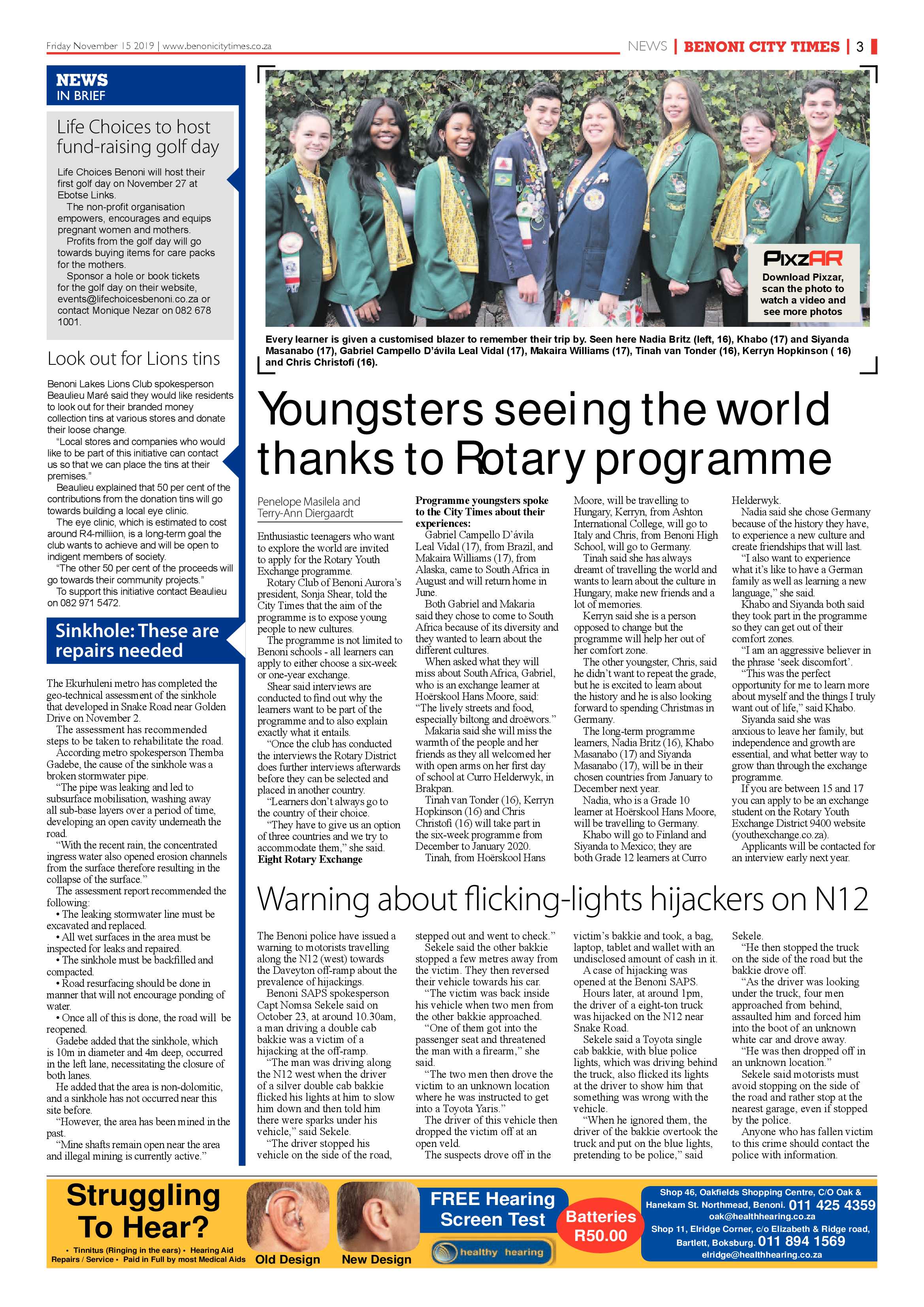 Benoni City Times 14 November 2019 page 3