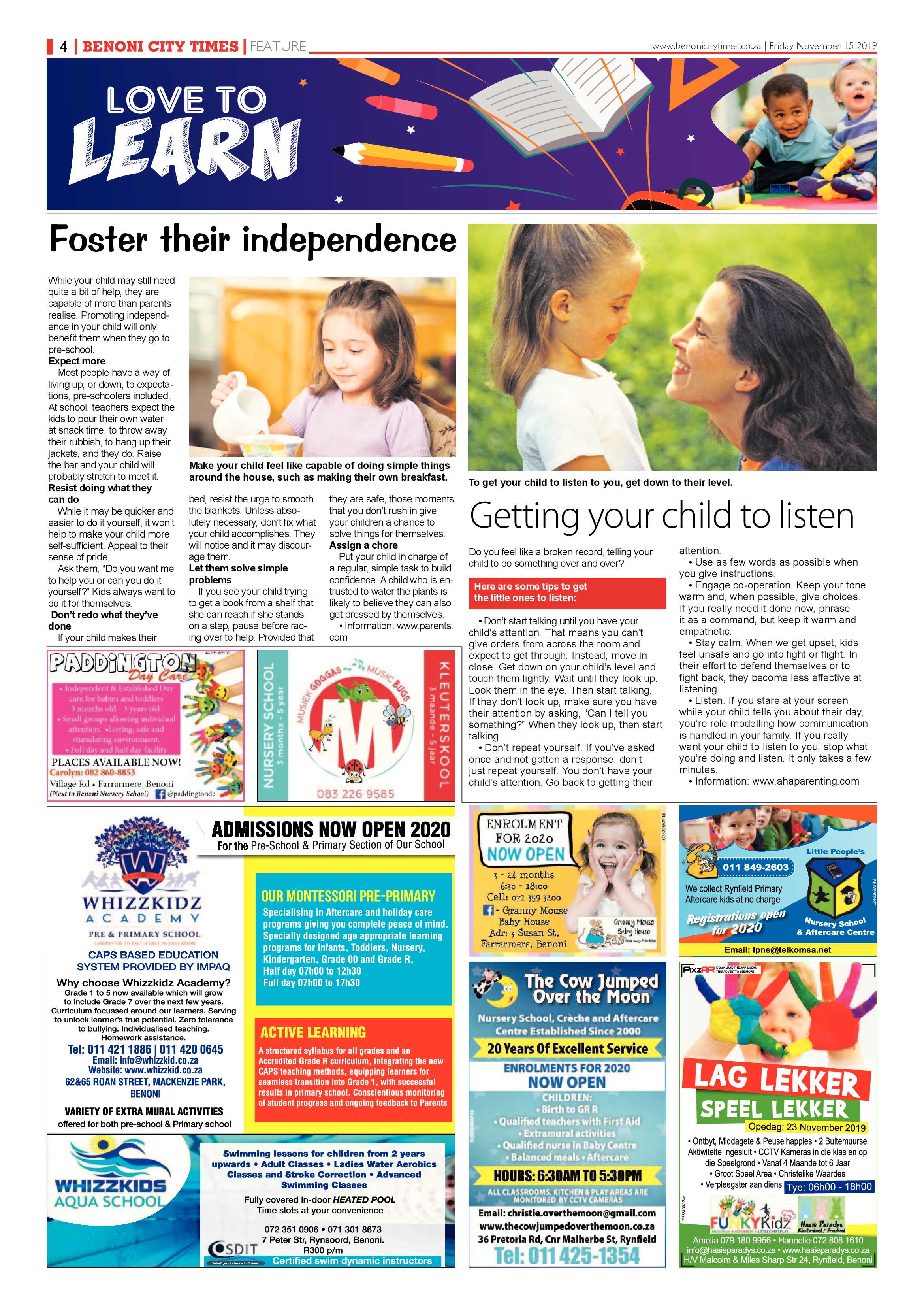 Benoni City Times 14 November 2019 page 4