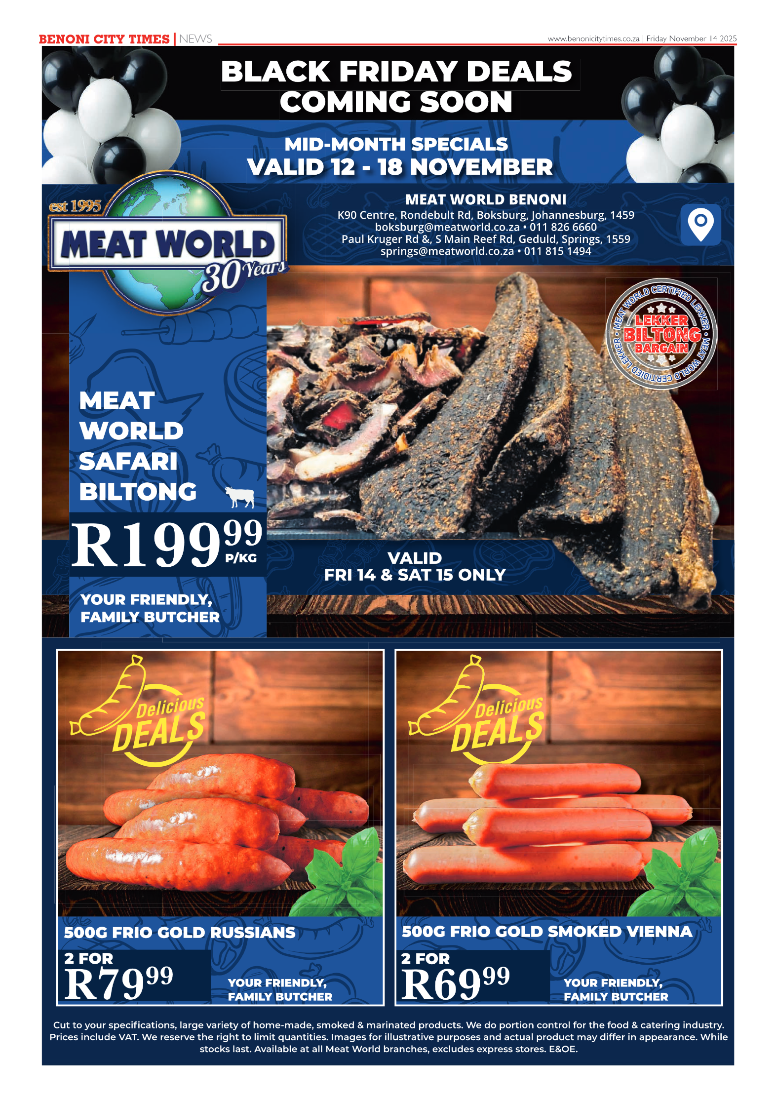 Benoni City Times 14 November 2025 page 16
